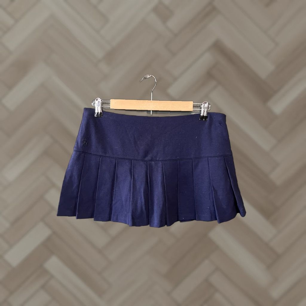 Ralph Lauren Ralph Lauren Women's Skort Navy Blue Size M Mini Pull On Elastic Flare Size 32" / US 10 / IT 46 - 1 Thumbnail