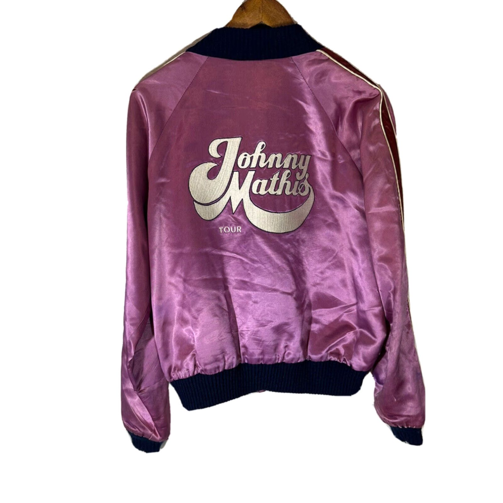 Vintage Johnny Mathis Mens Vintage Satin Jacket Medium M 70s Rare ...