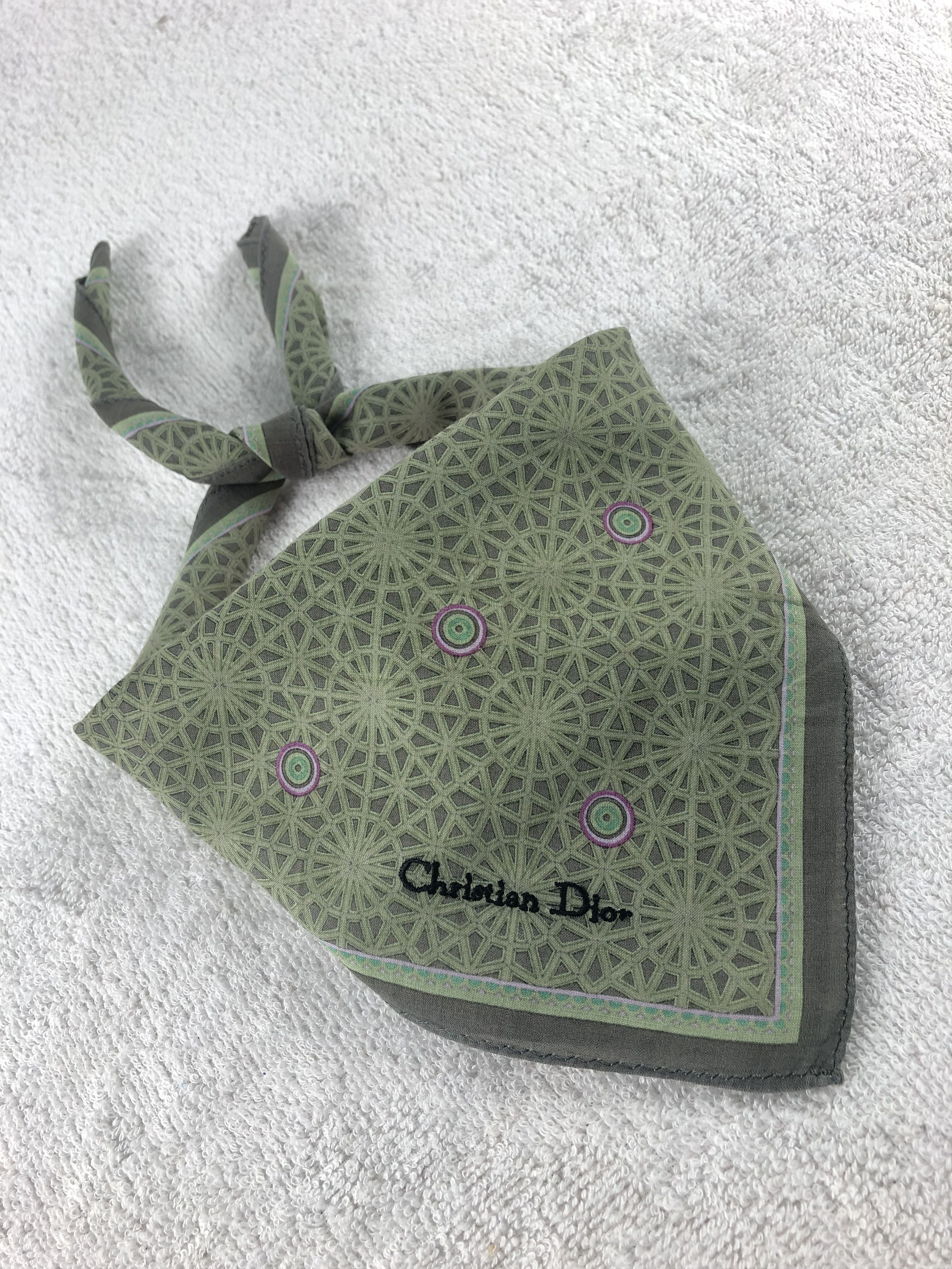 Vintage Christian Dior Handkerchief / Bandana / Neckerchief Size ONE SIZE - 1 Thumbnail