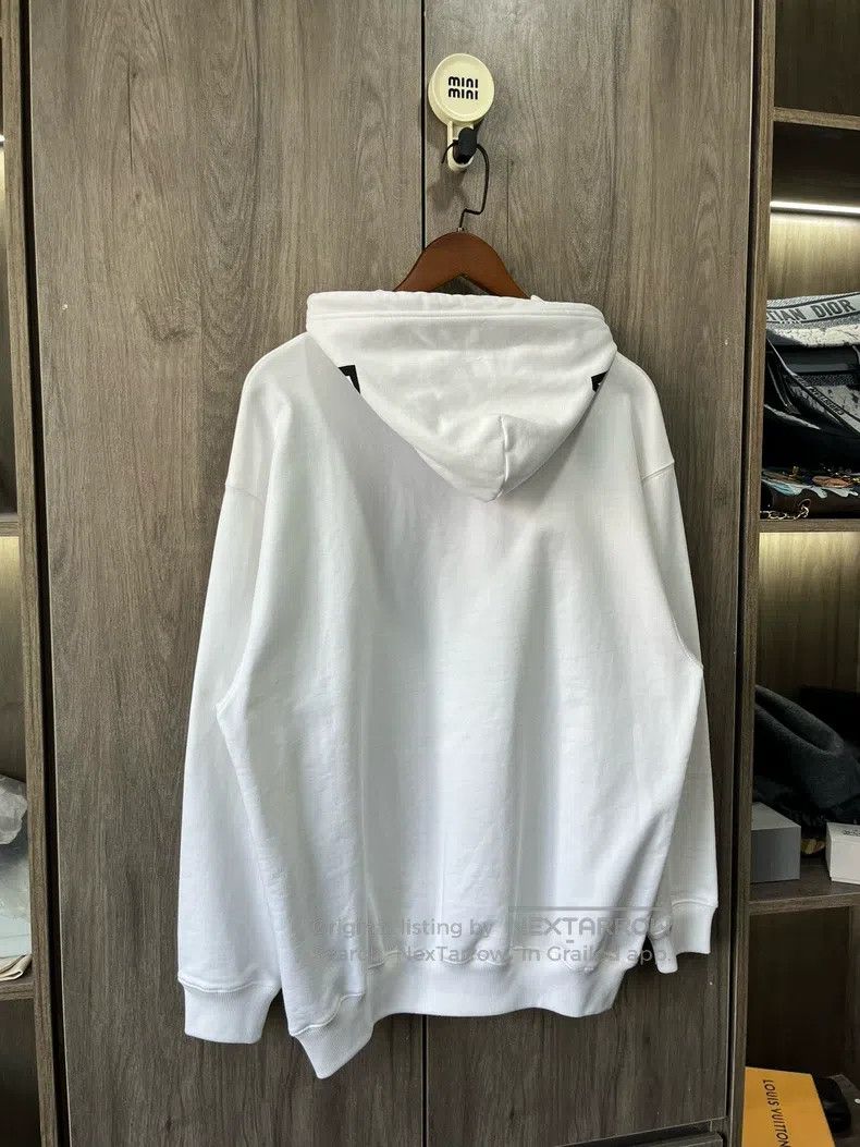 Balenciaga Balenciaga White Alphabet Logo Hoodie Size US S / EU 44-46 / 1 - 7 Thumbnail