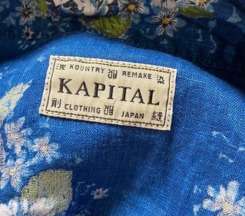 Kapital Kapital Blue dyed linen floral out-of-print jacket Size US M / EU 48-50 / 2 - 4 Thumbnail