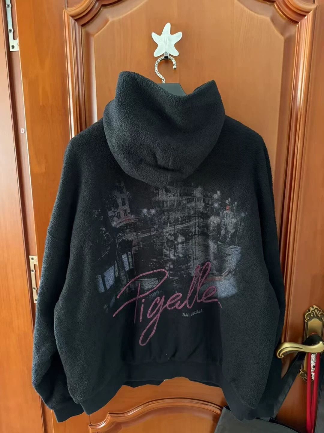 Balenciaga Teddy Fleece Paris Night Jacket - dmc