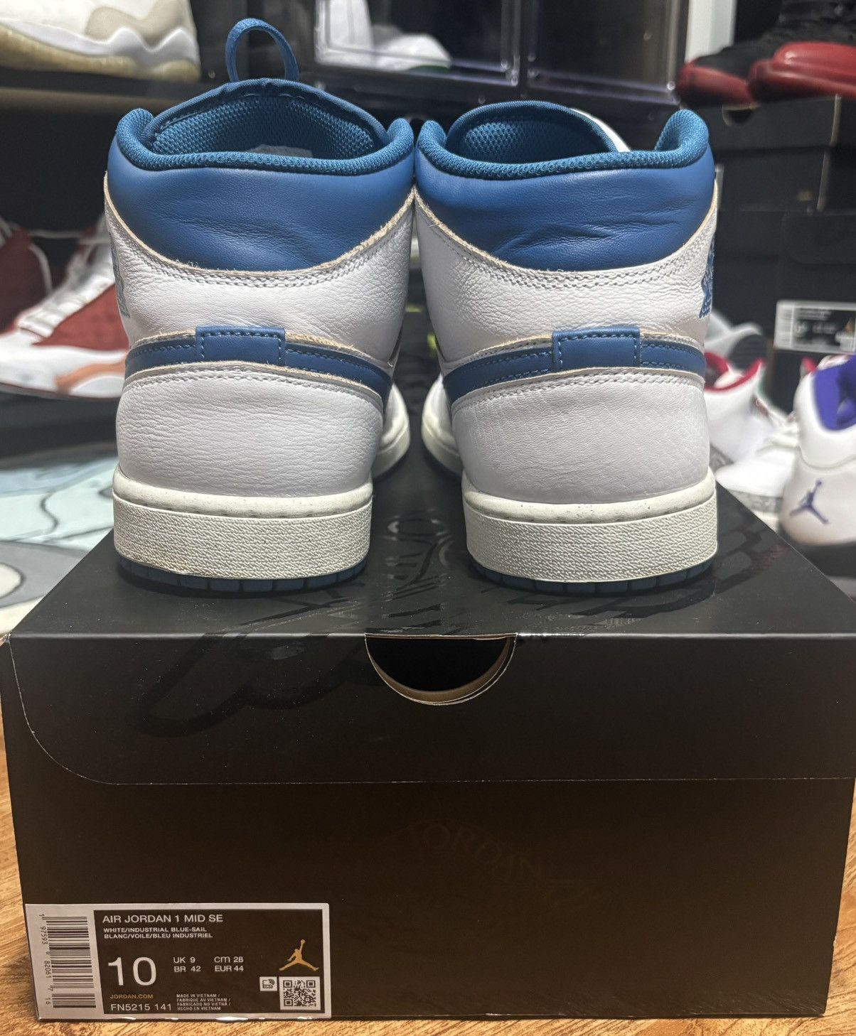 Jordan Brand Jordan 1 Mid "Industrial/Military Blue" Size US 10 / EU 43 - 5 Thumbnail