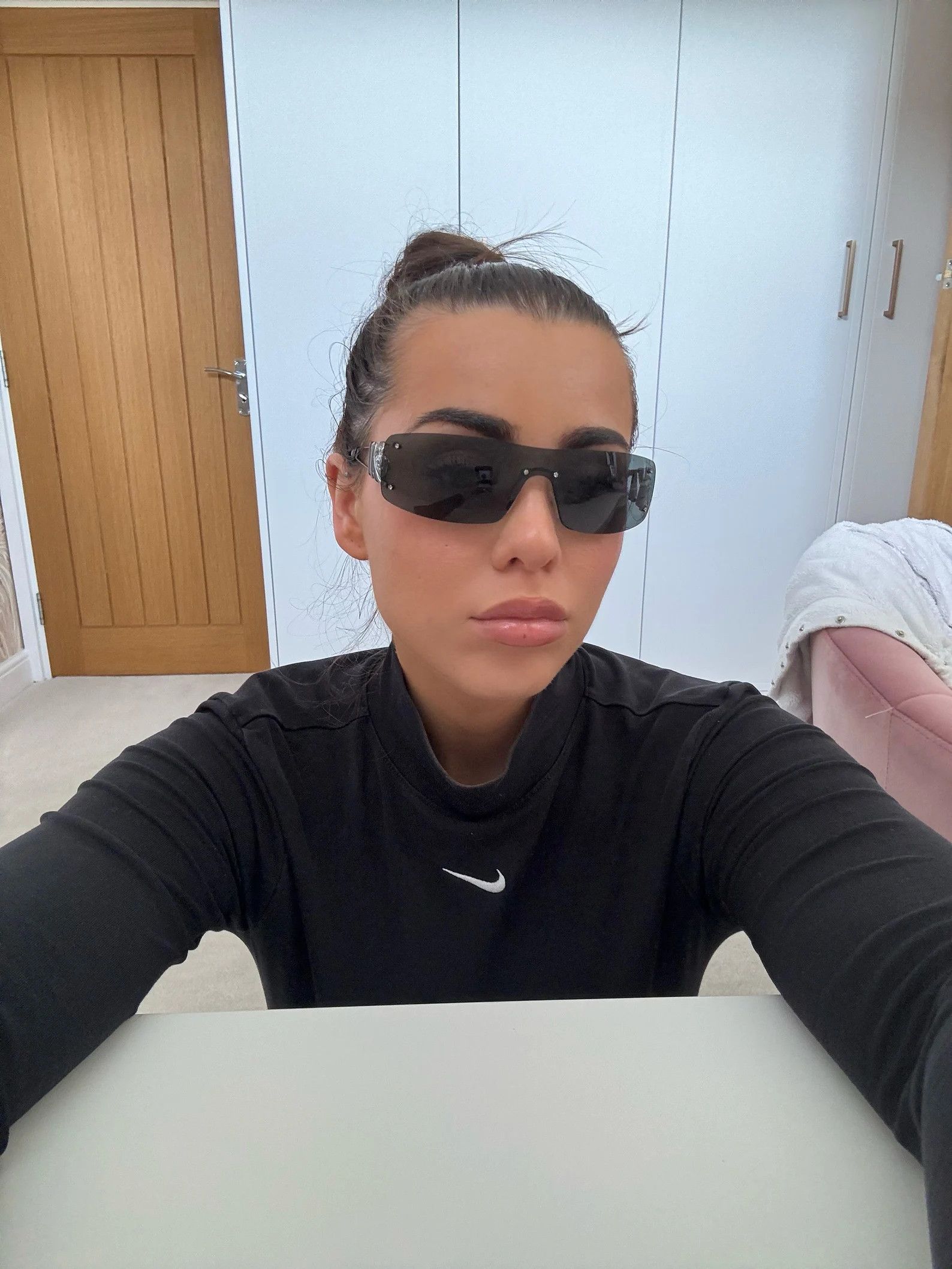 Dior DIOR Sunglasses Heart Core White Black Metal GALLIANO Size ONE SIZE - 3 Thumbnail