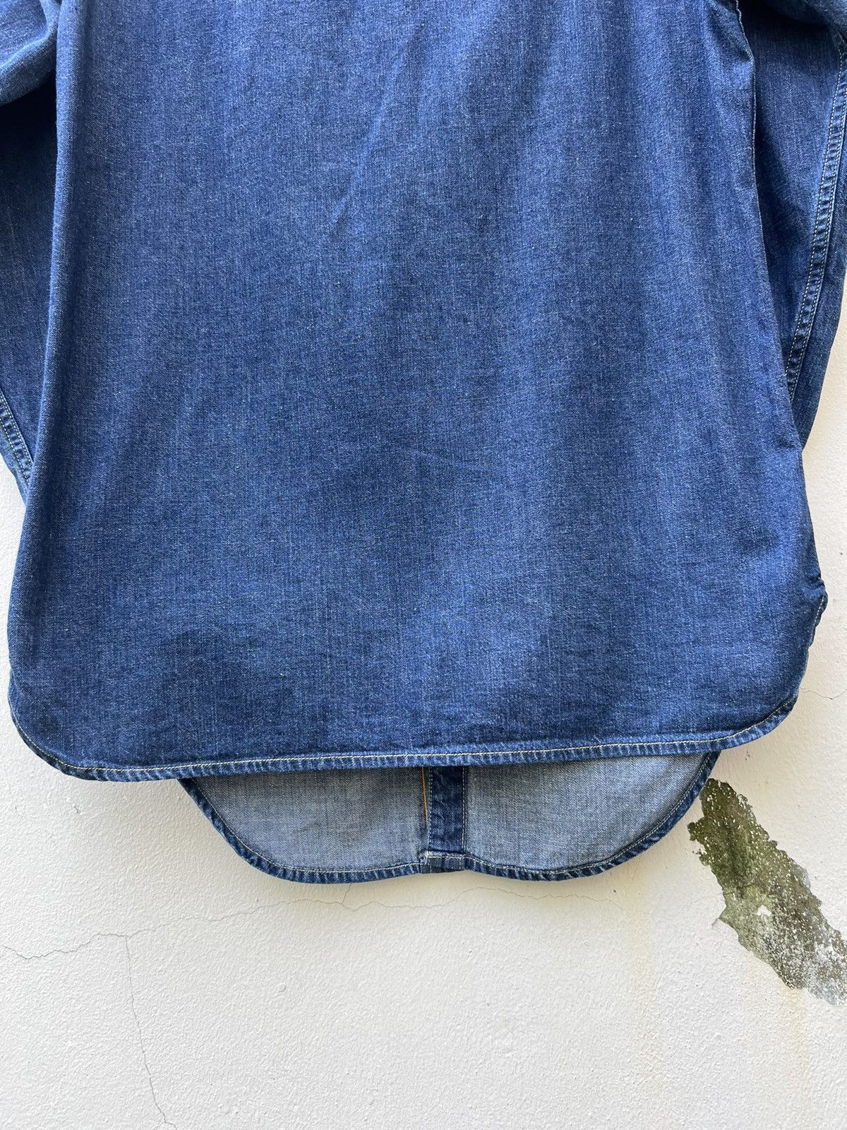 Levi's Vintage Clothing × Vintage Vintage 2000 LVC Levi’s Short Horn Denim Western Shirt Size US M / EU 48-50 / 2 - 17 Thumbnail