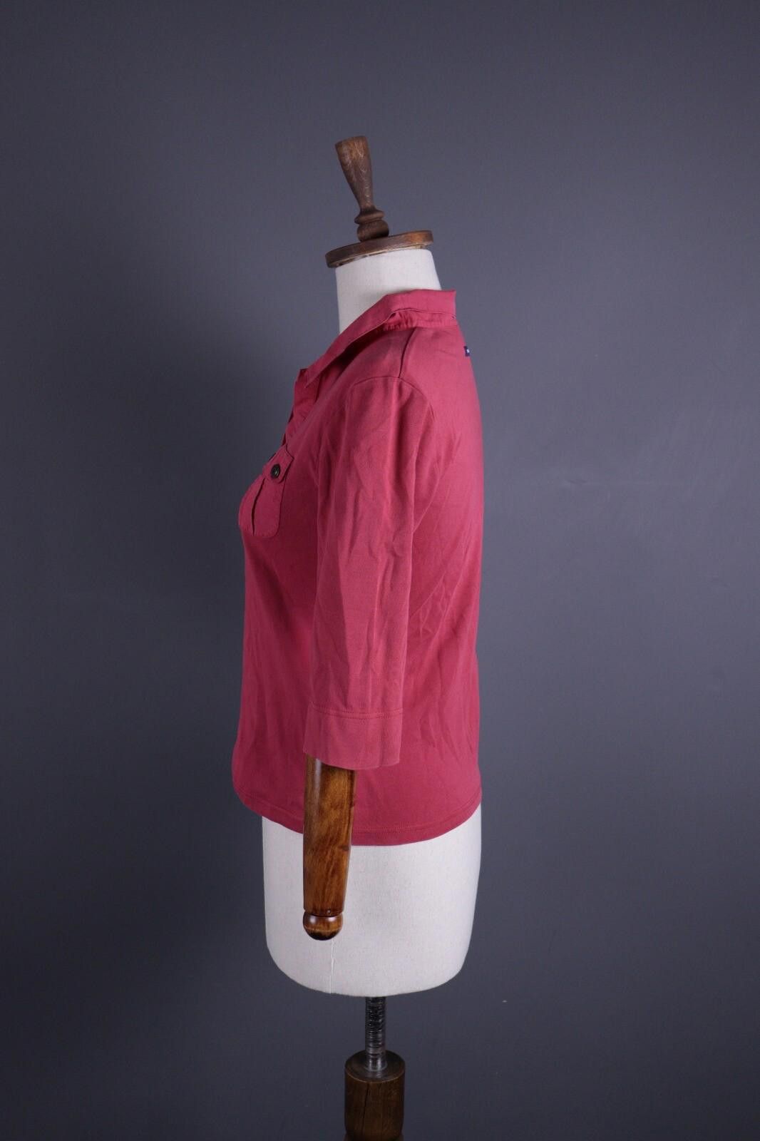 Saint James Saint James Red Long Sleeve Pullover Pockets Overshirt Shirt Size S / US 4 / IT 40 - 7 Thumbnail