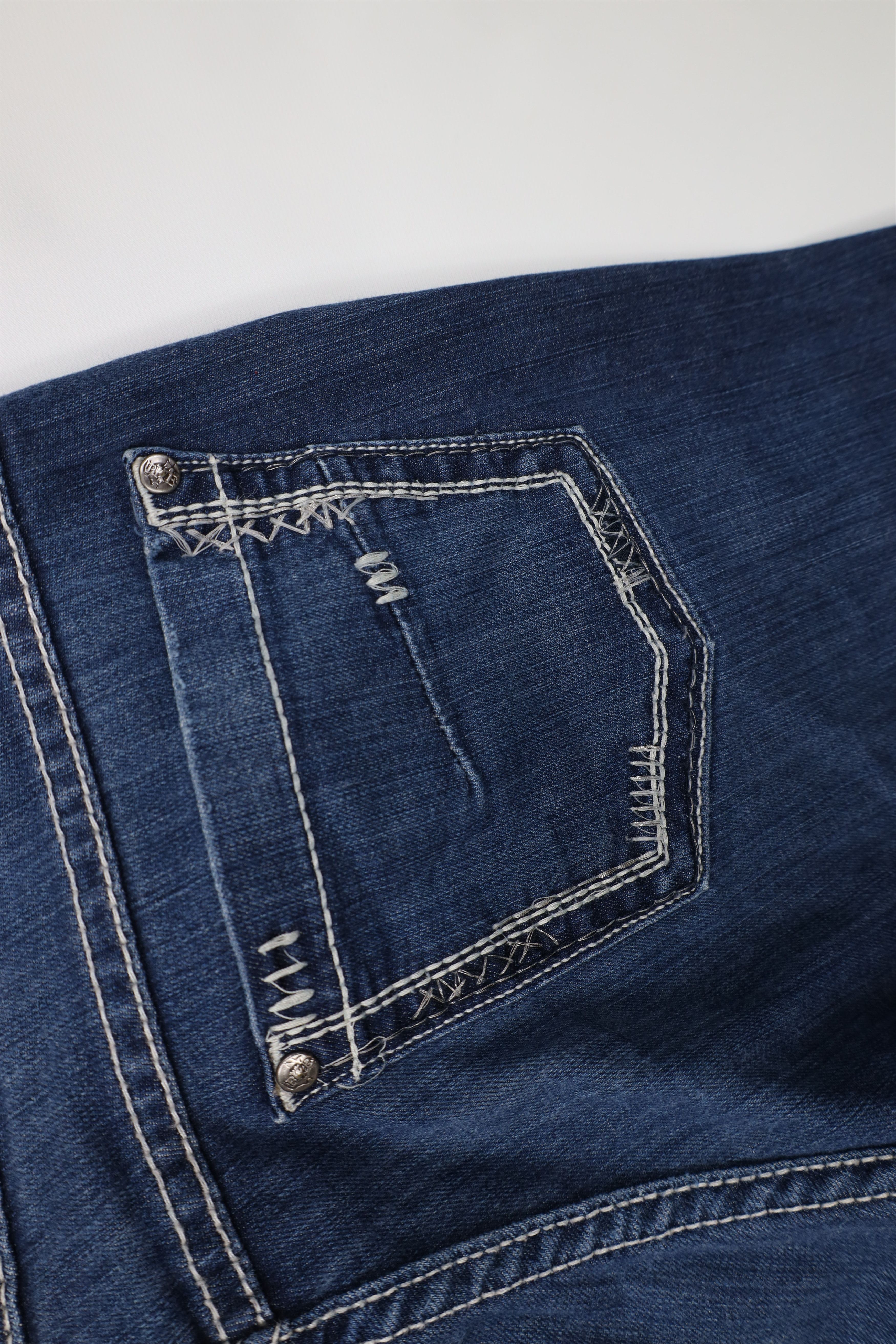 Vintage Y2K Buckle BKE Stretch Flared Bootcut Denim Jeans Blue Size 32" / US 10 / IT 46 - 14 Thumbnail
