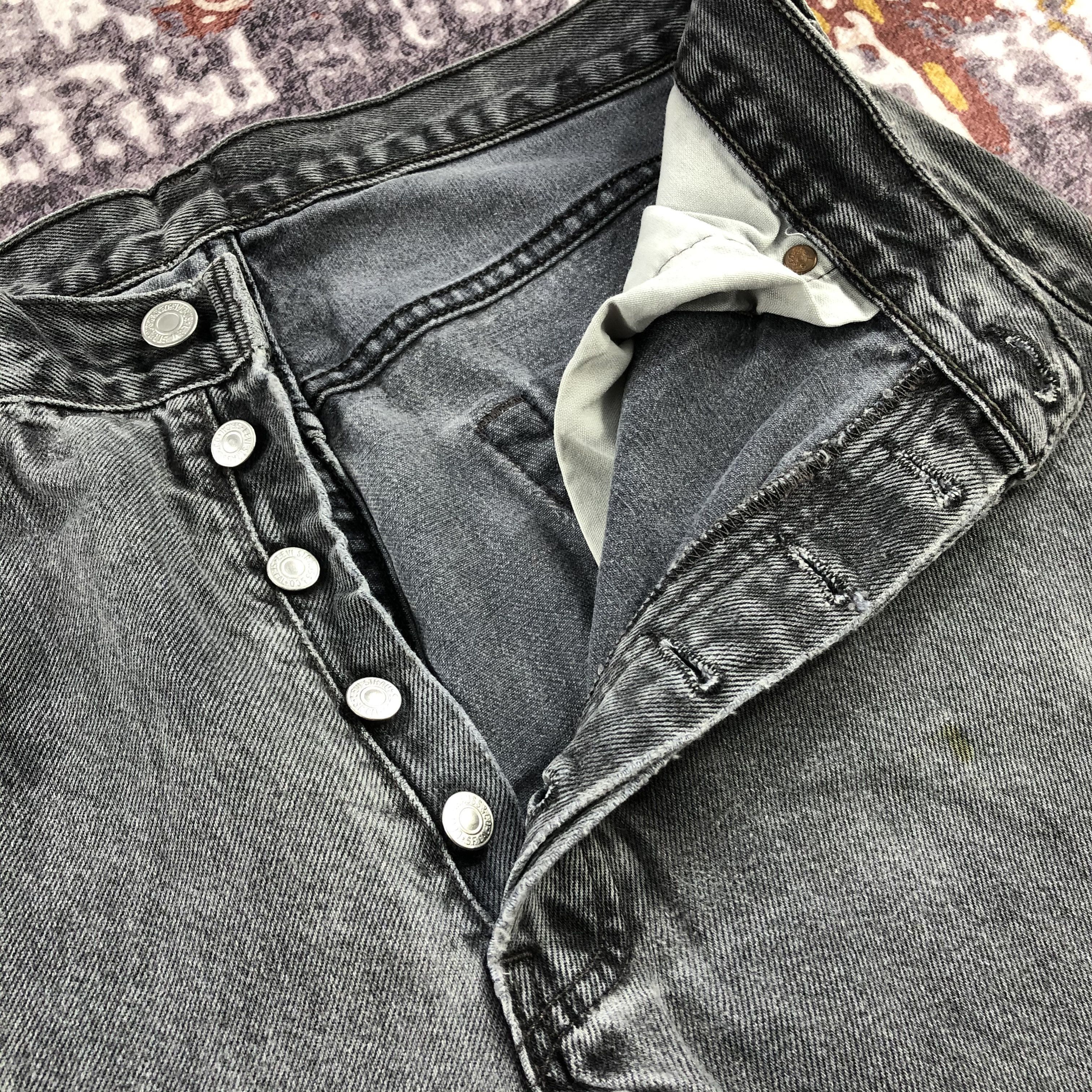 Levi's × Vintage Vintage 90s Levis 501 Ash Gray Jeans-JM2392 Size US 32 / EU 48 - 12 Thumbnail
