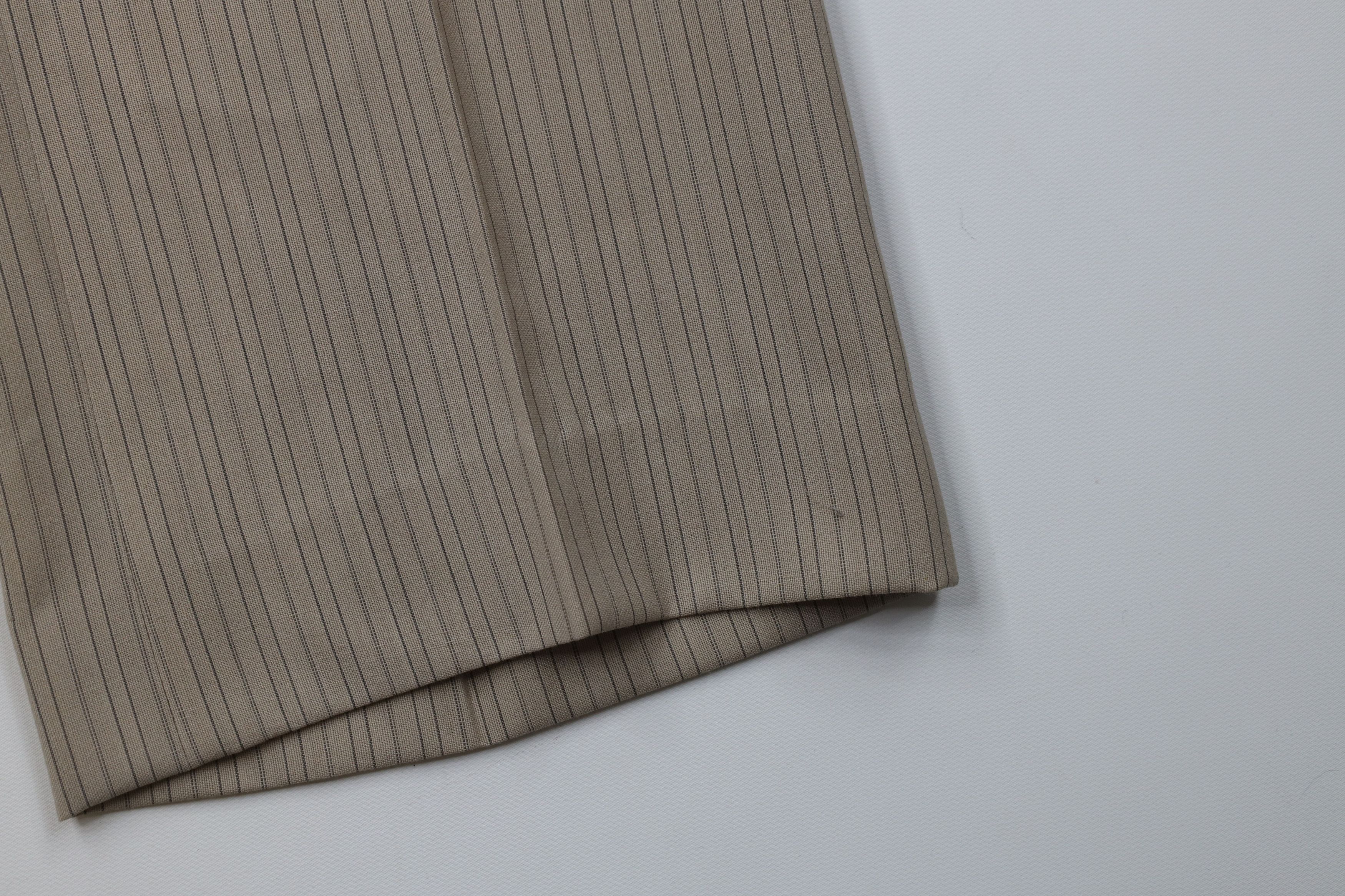 Vintage Vintage 60s 70s Rockabilly Pinstriped Wide Leg Chino Pants Size US 34 / EU 50 - 5 Thumbnail