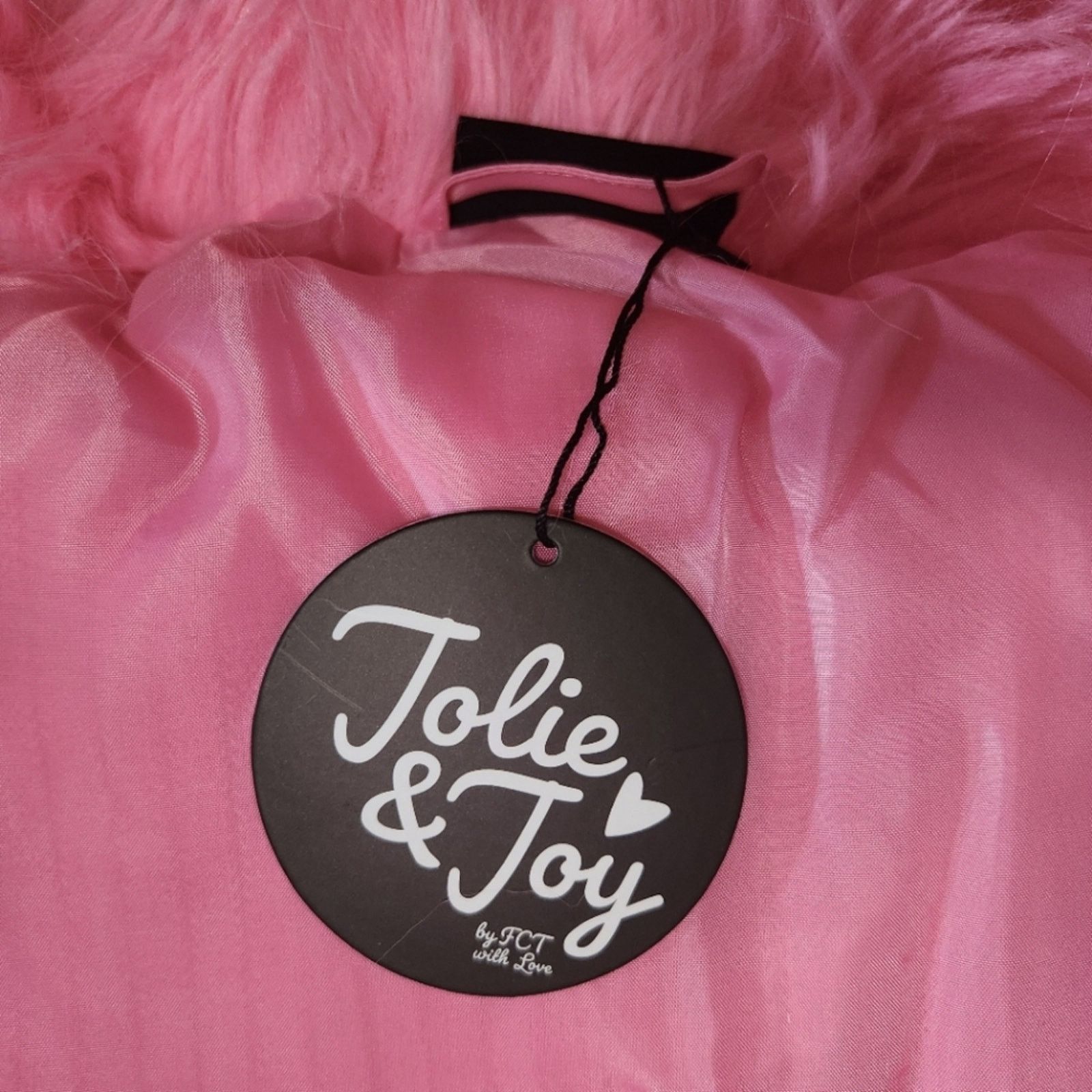 Other Hot Pink ☆ Fluffy ☆ Faux Fur ☆ Cropped Jacket 2x ☆ NWT Size XXL / US 16-18 / IT 52-54 - 8 Thumbnail