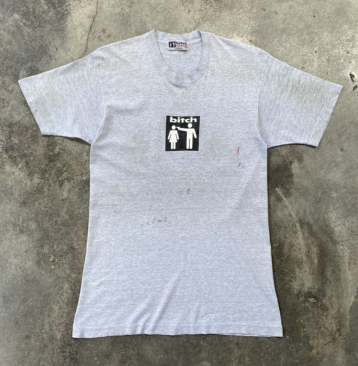 Vintage SICK🔥Rare Vintage 90s Bitch Skateboards Single Stitch Tees Size US L / EU 52-54 / 3 - 1 Thumbnail