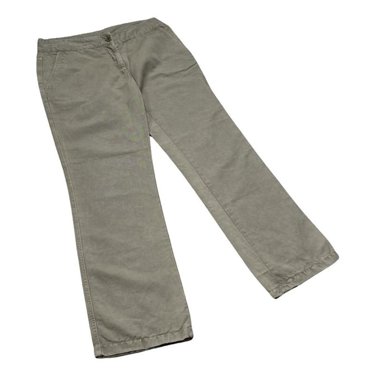 Prada Beige Linen Trouser Size 34" / US 12 / IT 48 - 1 Thumbnail