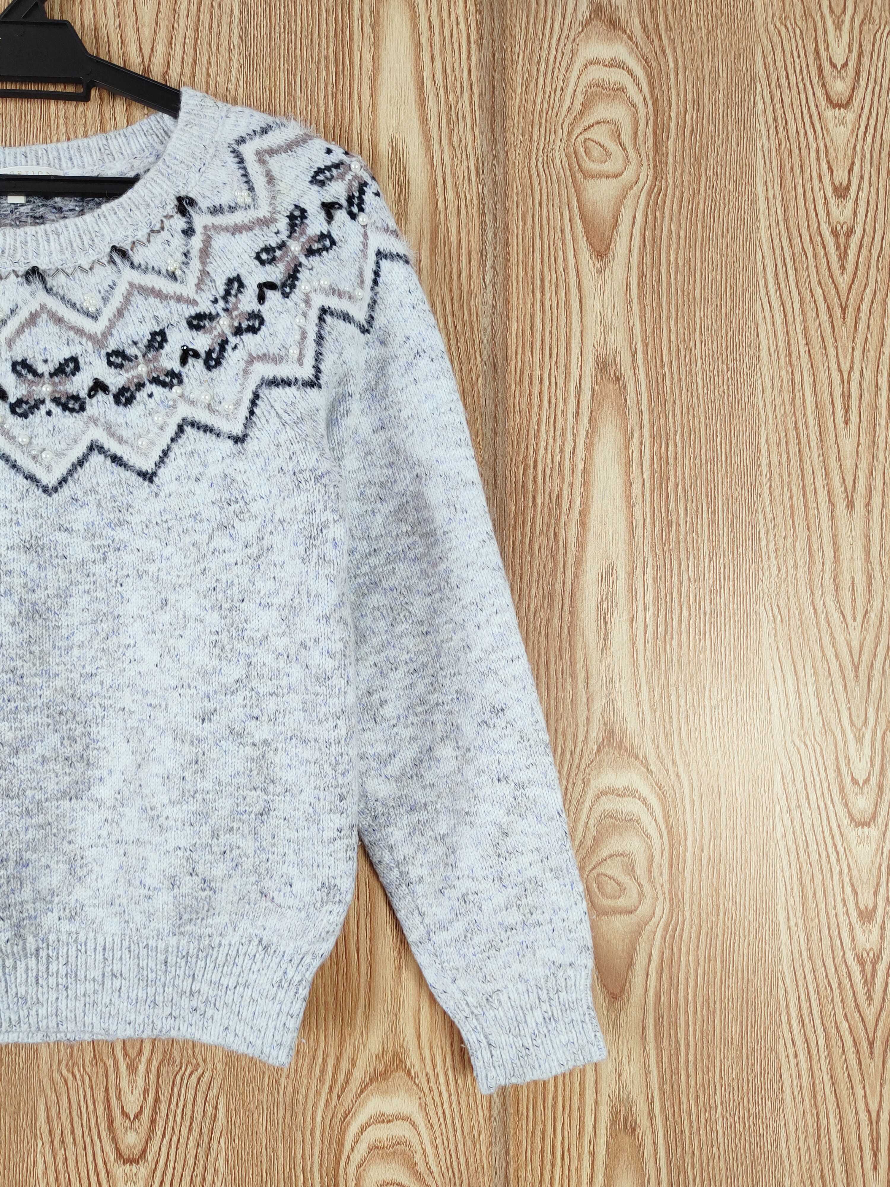 Homespun Knitwear × Japanese Brand × Vintage Proportion Light Blue Knitwear Sweatshirts #W755 Size S / US 4 / IT 40 - 5 Thumbnail