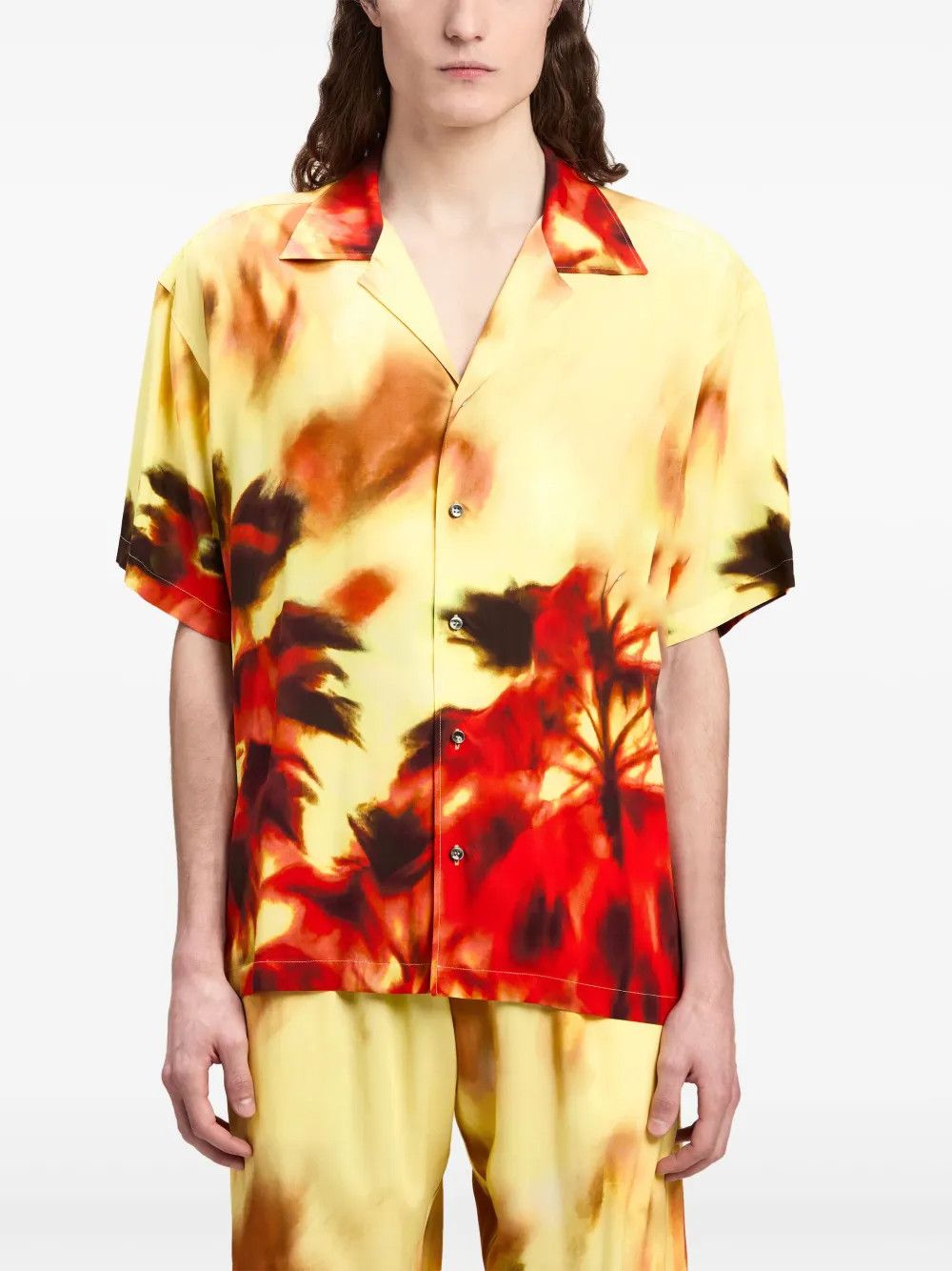 Other Abstract-Print Notched-Collar Shirt Size US S / EU 44-46 / 1 - 1 Thumbnail