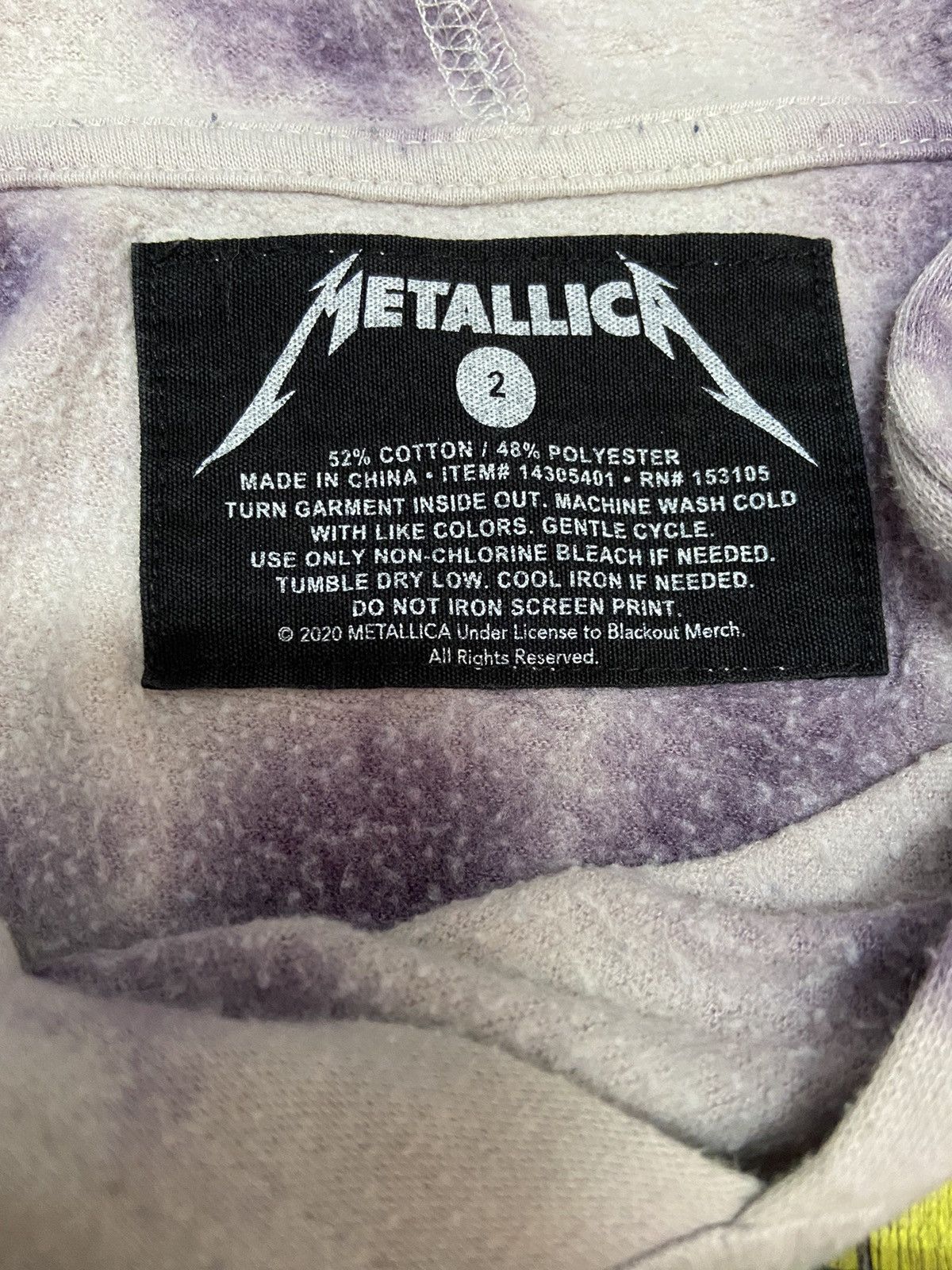 Metallica METALLICA DAMAGED JUSTICE PUSHEAD OVERSIZED HOODIE Size XL / US 12-14 / IT 48-50 - 7 Thumbnail