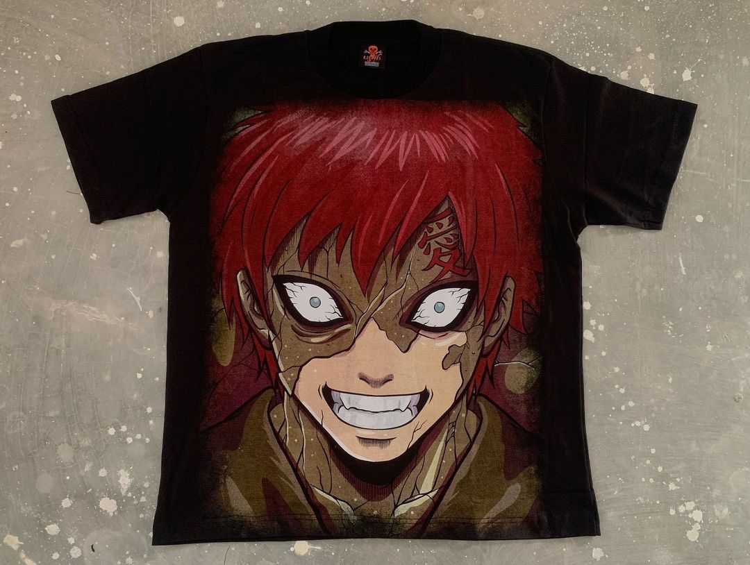 Japanese Brand × Vintage Rock Lee Vs Gaara Bootlegtee Size US XL / EU 56 / 4 - 1 Thumbnail