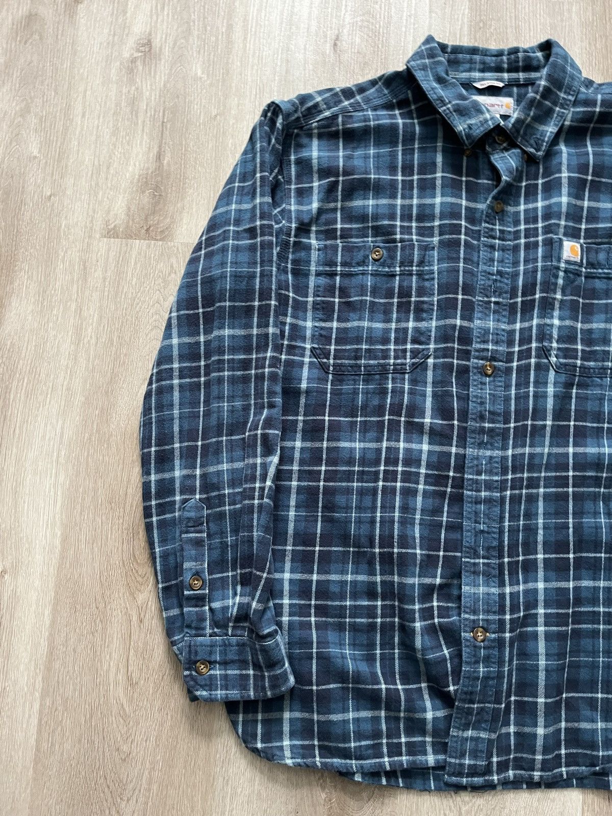 Carhartt Vintage Carhartt Flannel Shirt Size US XL / EU 56 / 4 - 3 Thumbnail