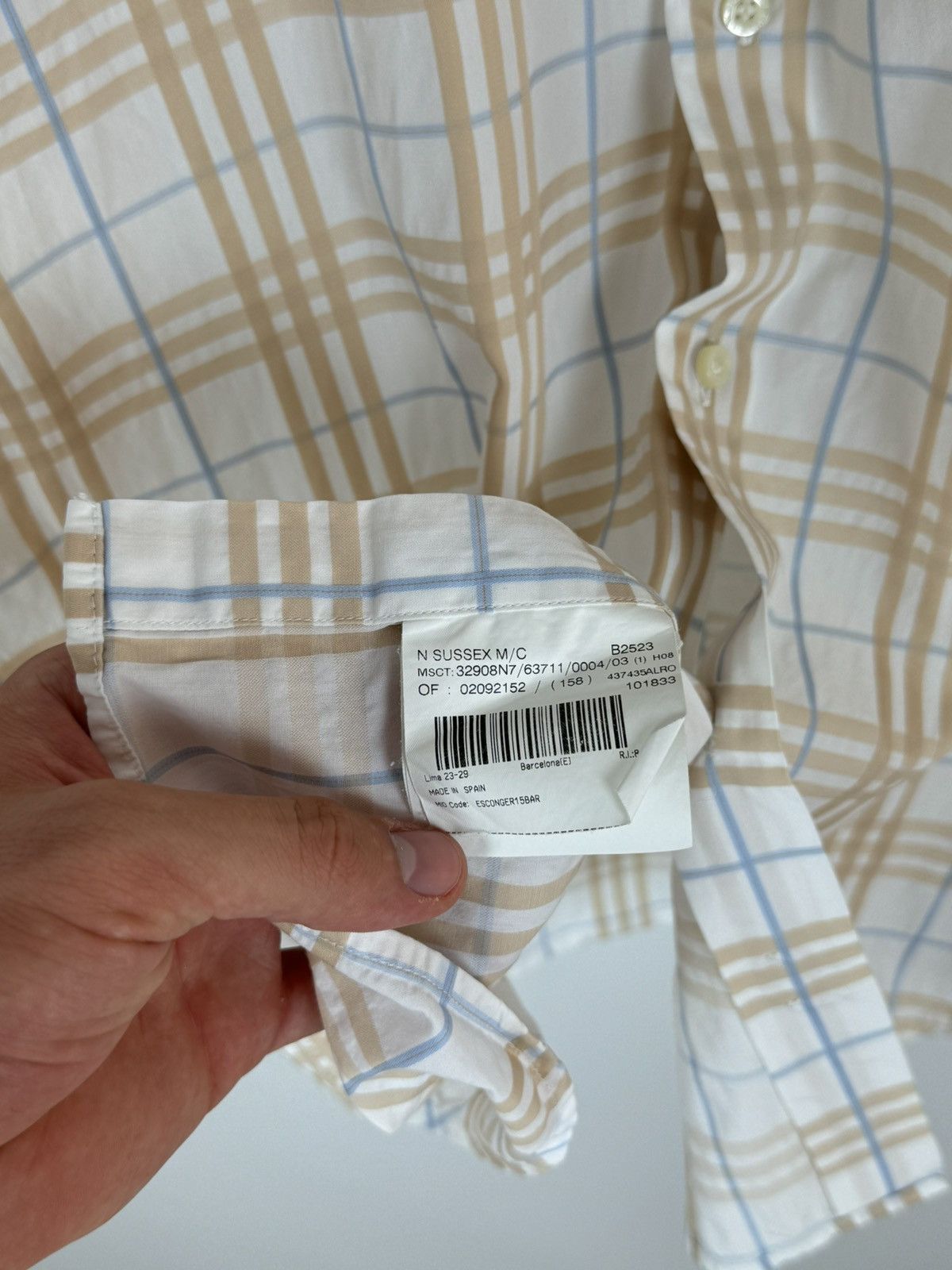 Burberry × Vintage Y2K Vintage Burberry London Nova Check Shirt Size US M / EU 48-50 / 2 - 11 Thumbnail