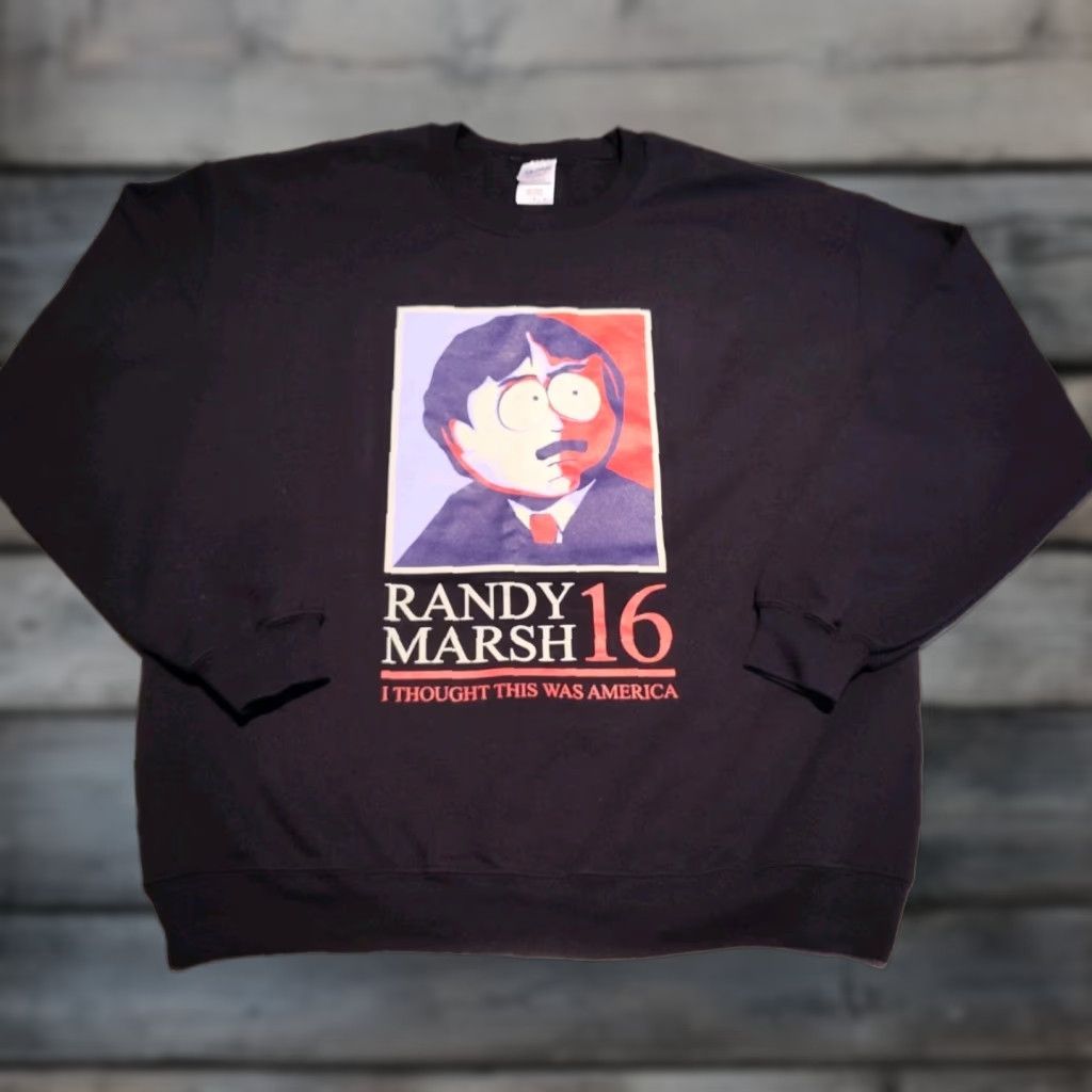 Gildan Gildan South Park Randy Marsh For President 2016 Fleece Sweatshirt Black Size L EUC Size US L / EU 52-54 / 3 - 1 Thumbnail