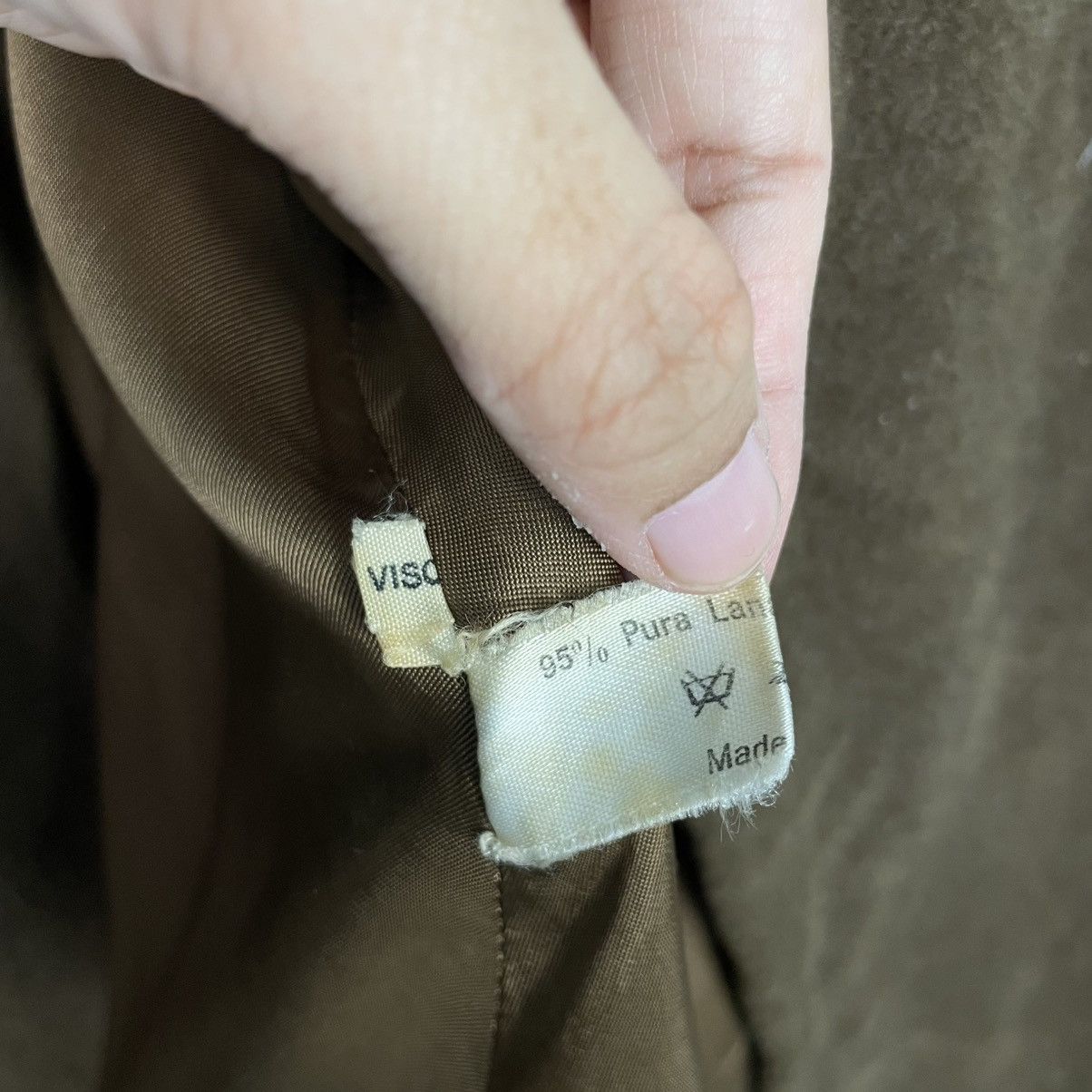 Other Ixia Made In Italy Brown Wool Cashmere Overcoat Size M / US 6-8 / IT 42-44 - 17 Thumbnail