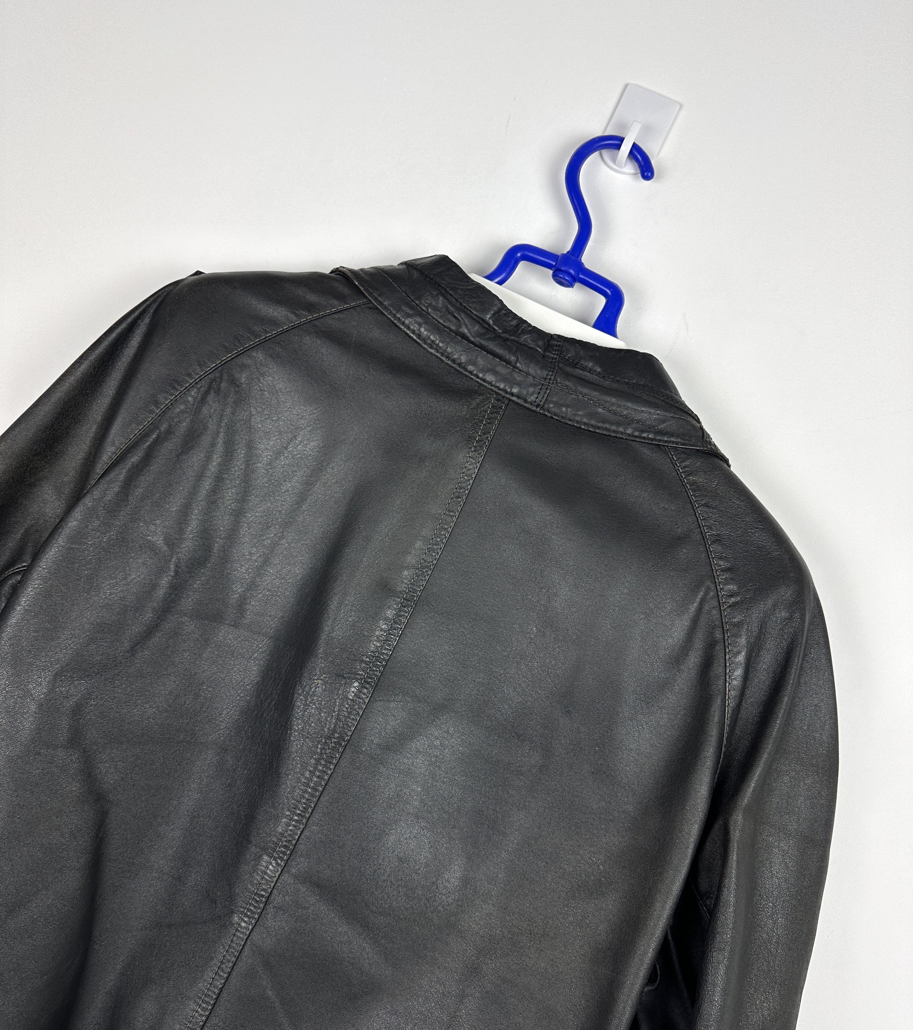Vintage Vintage leather bomber jacket boxy opium Size US L / EU 52-54 / 3 - 9 Thumbnail
