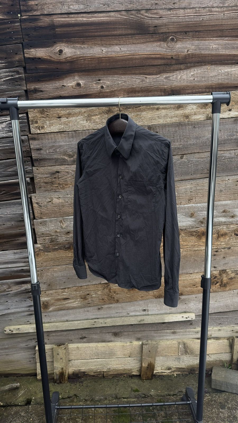 Helmut Lang 2003 Helmut Lang Fishtail Slim Shirt Bondage Strap Vintage Size US S / EU 44-46 / 1 - 1 Thumbnail