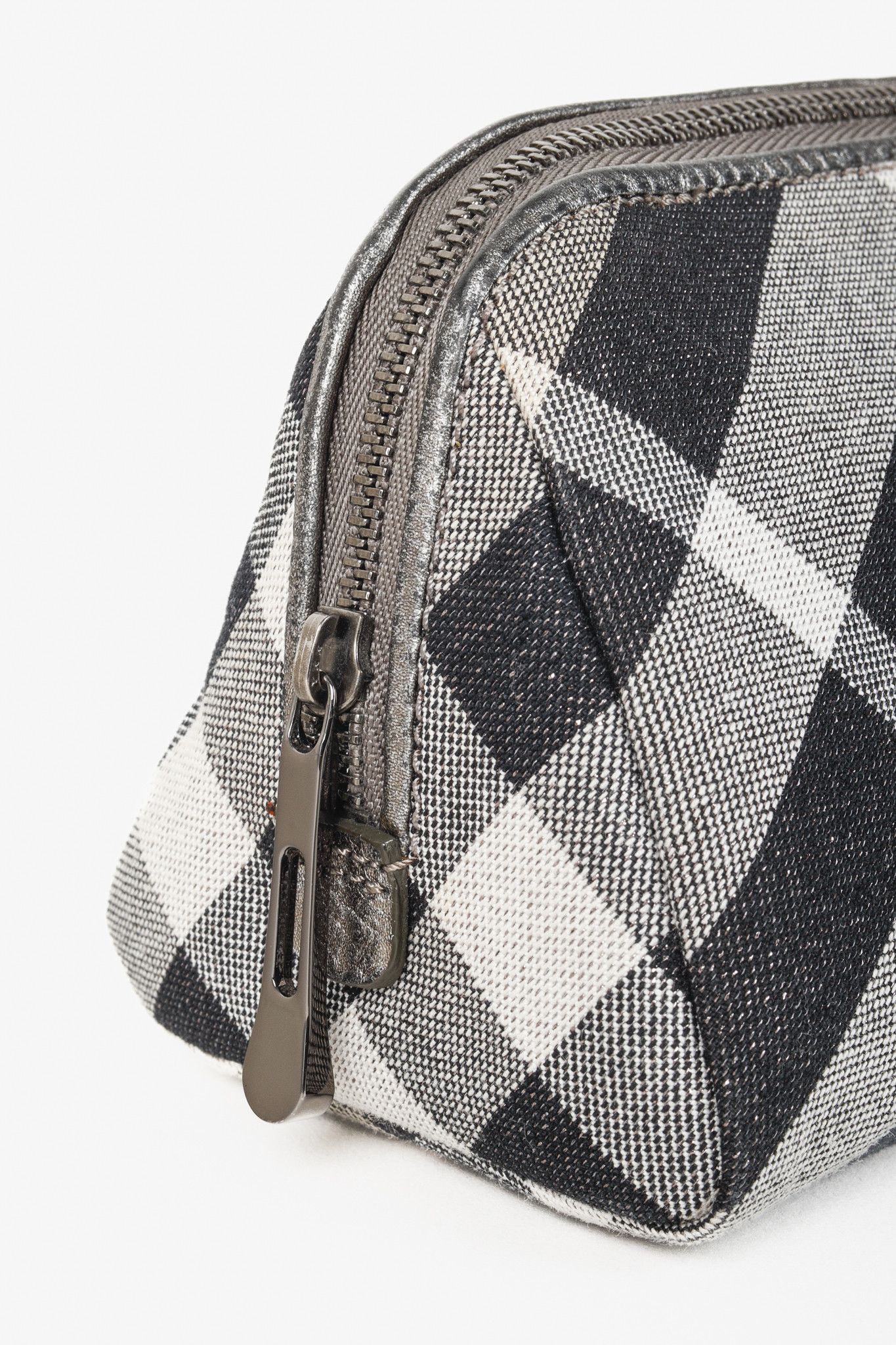 Burberry Burberry Check Grey Shimmer Travel Pouch Size ONE SIZE - 8 Thumbnail
