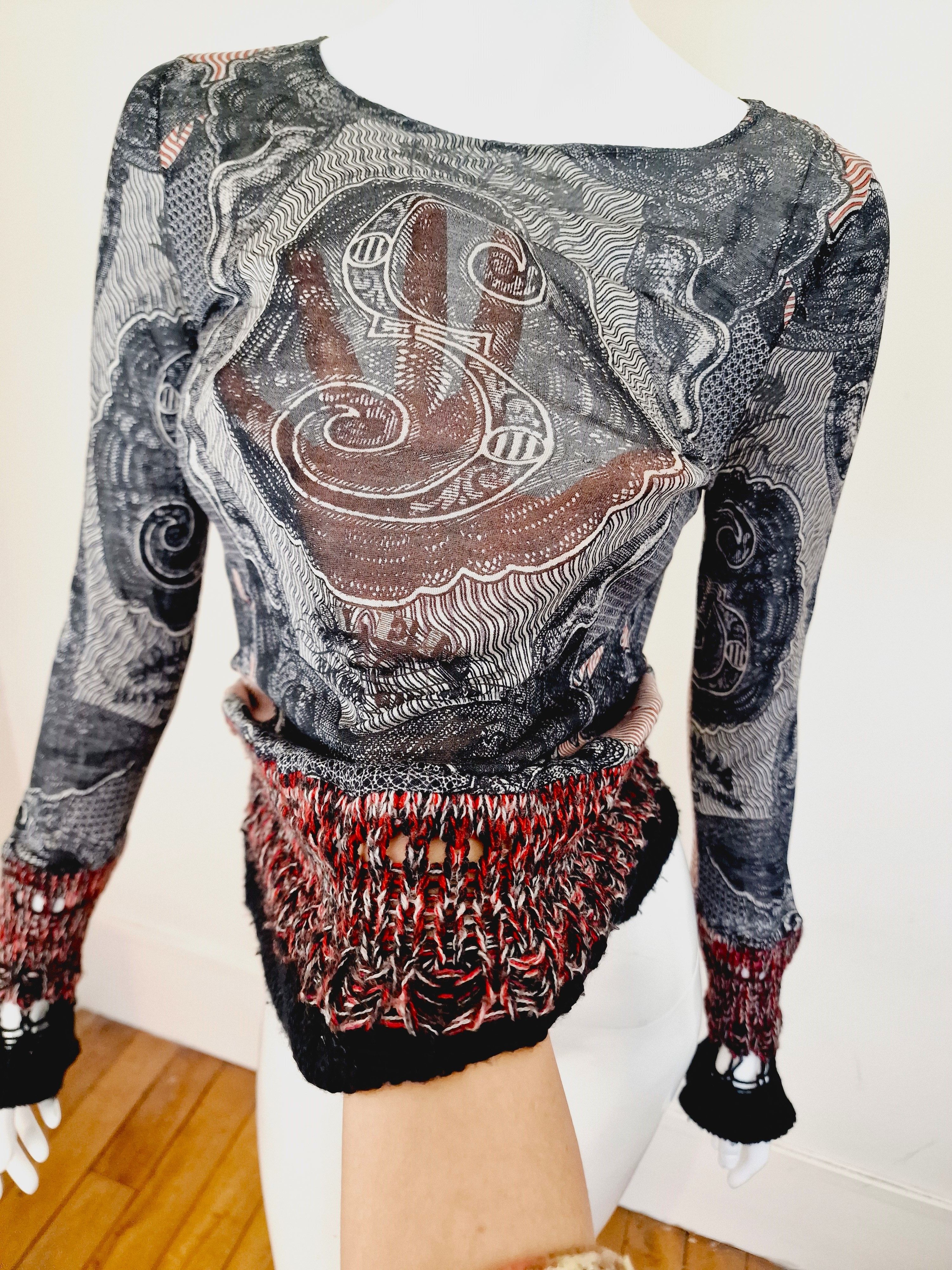 Jean Paul Gaultier Jean Paul Gaultier Dollar Money Banknote 1994 S/S Tee Top Size US S / EU 44-46 / 1 - 6 Thumbnail