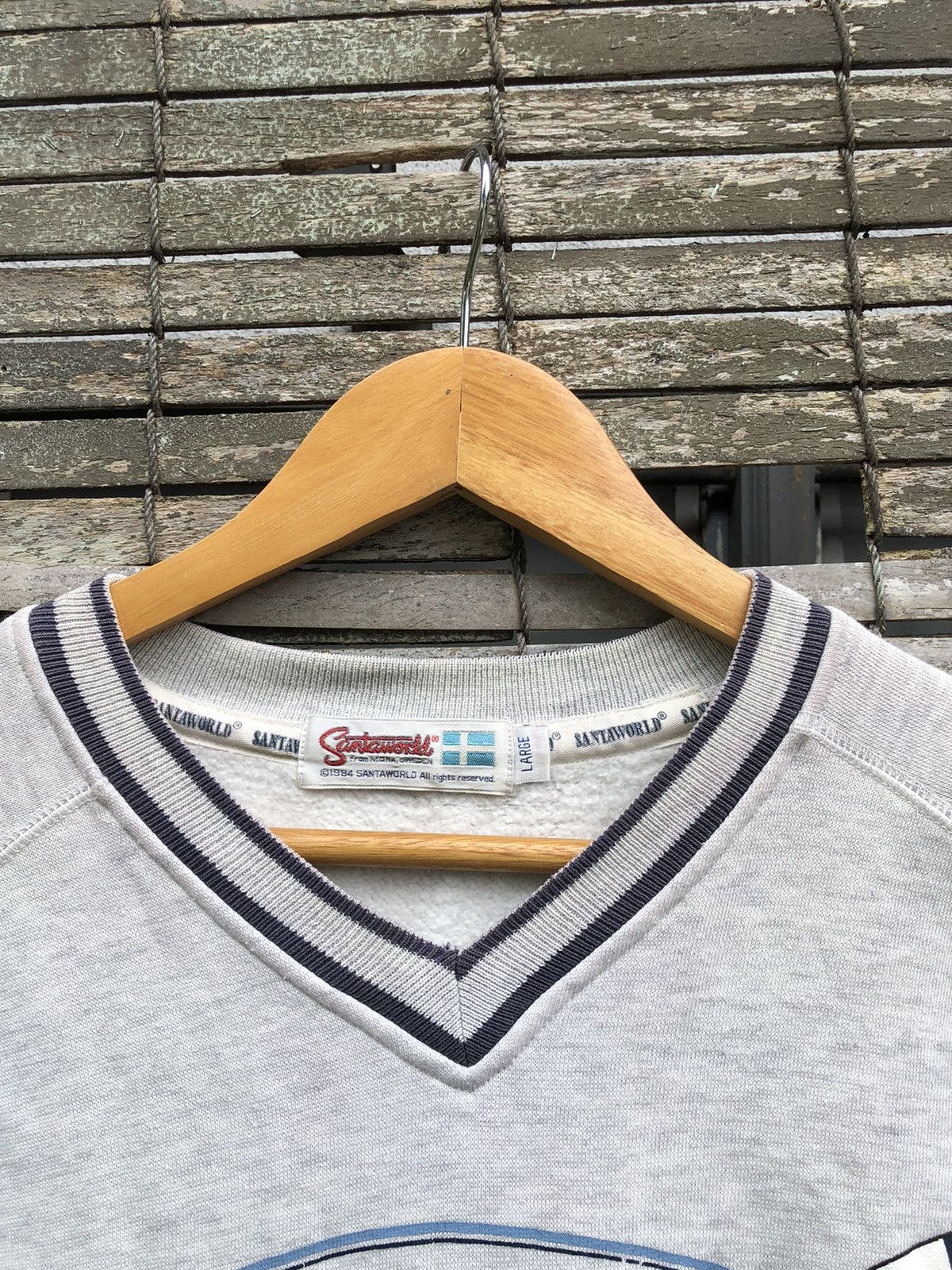 Vintage Vtg 80s Santaworld Swedish Outdoor Style Crewneck Sweatshirt Size US L / EU 52-54 / 3 - 7 Thumbnail