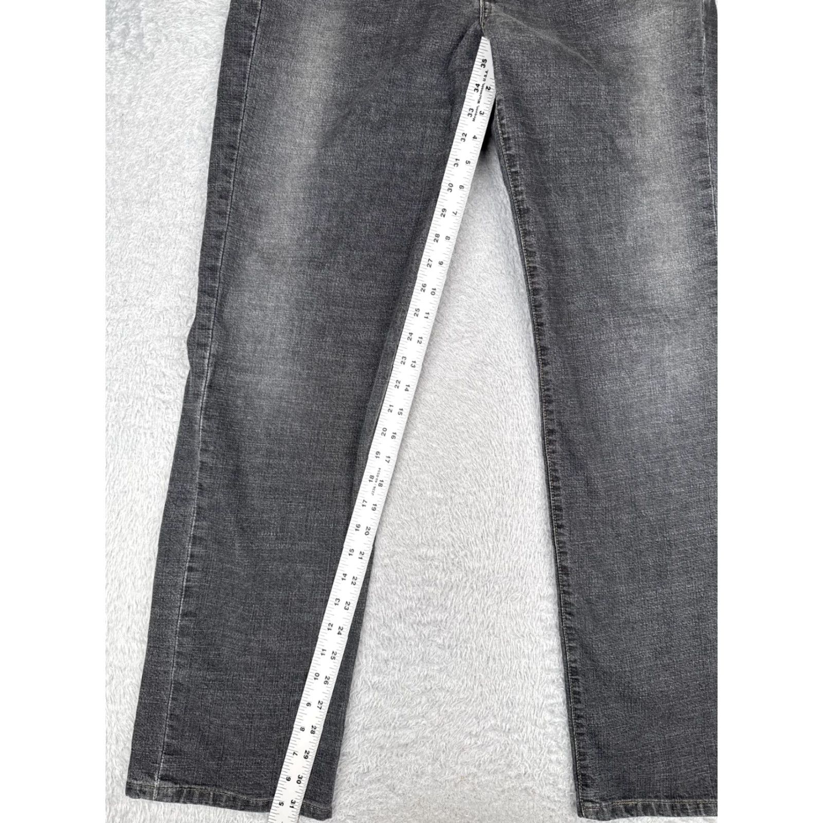 Levi's VINTAGE Levi's Jeans Womens 12 Black Denim 505 Nouveau Straight Leg Stretch 32x32 Jeans Womens 505 Straight Leg Jeans Black 32x32 Mens Womens Size 34" / US 12 / IT 48 - 7 Thumbnail