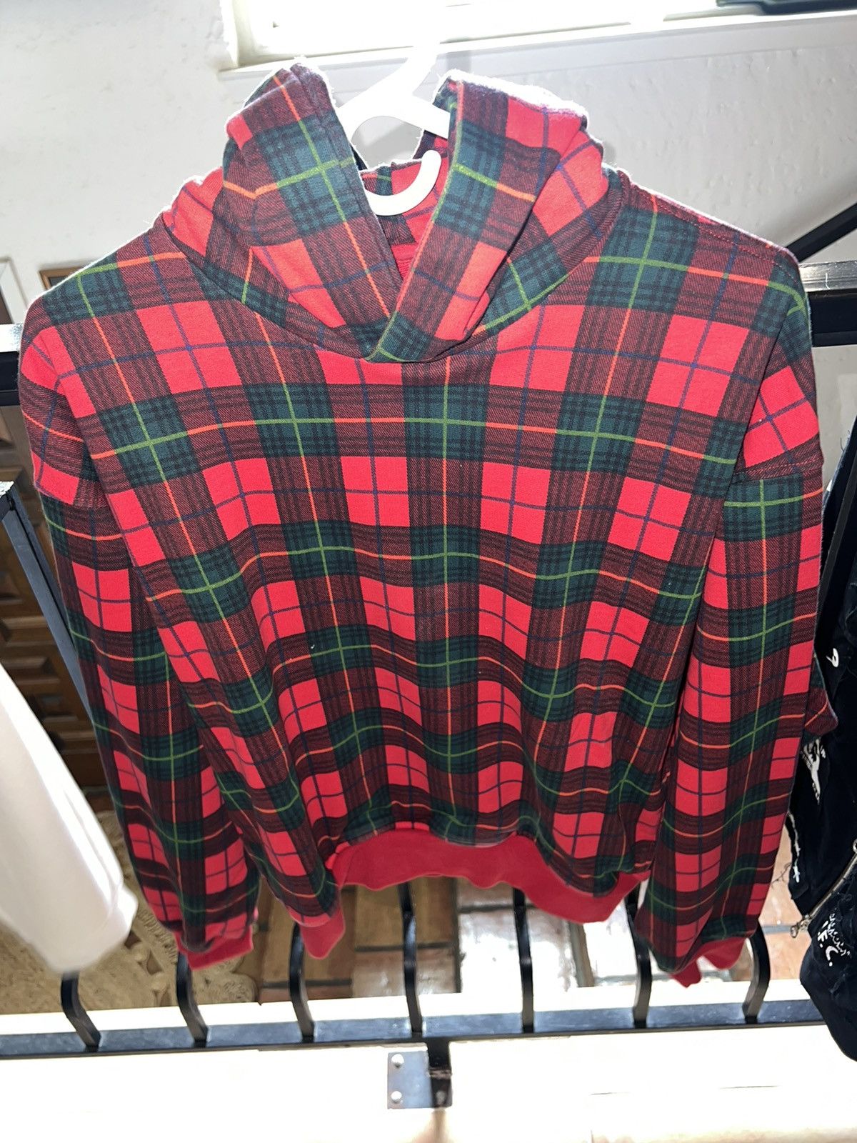 Fifth Collection Red Plaid Hoodie