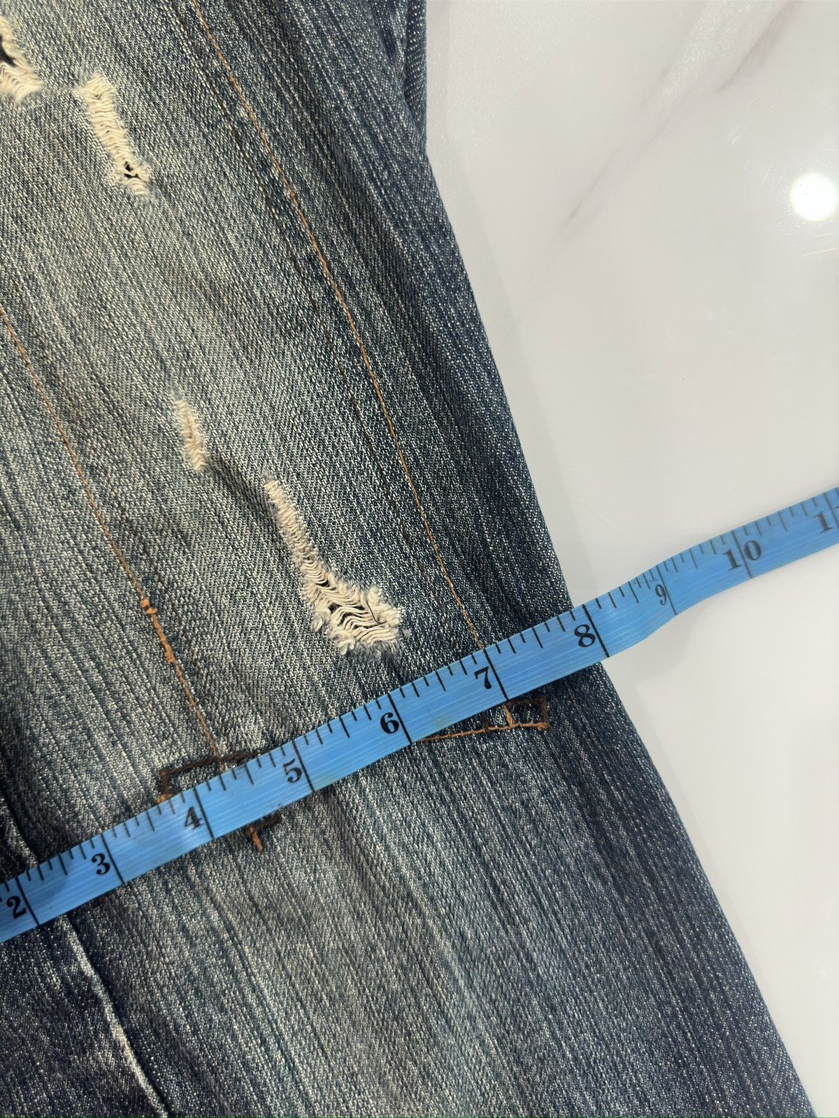 Japanese Brand Rupert The Difference Japan Patchworked Studded Jeans Size US 31 - 21 Thumbnail