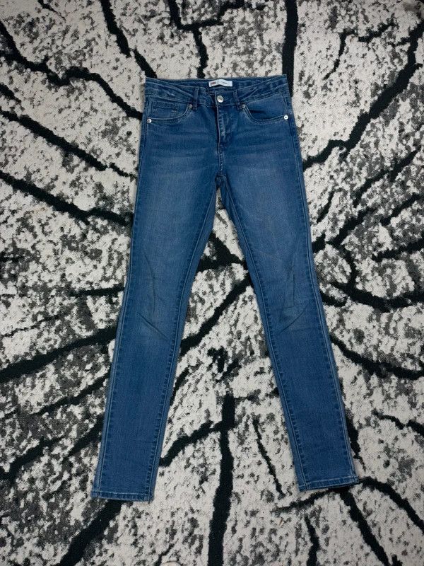 Levi's Levis 711 skinny jeans blue navy XS Size 28" / US 6 / IT 42 - 2 Thumbnail