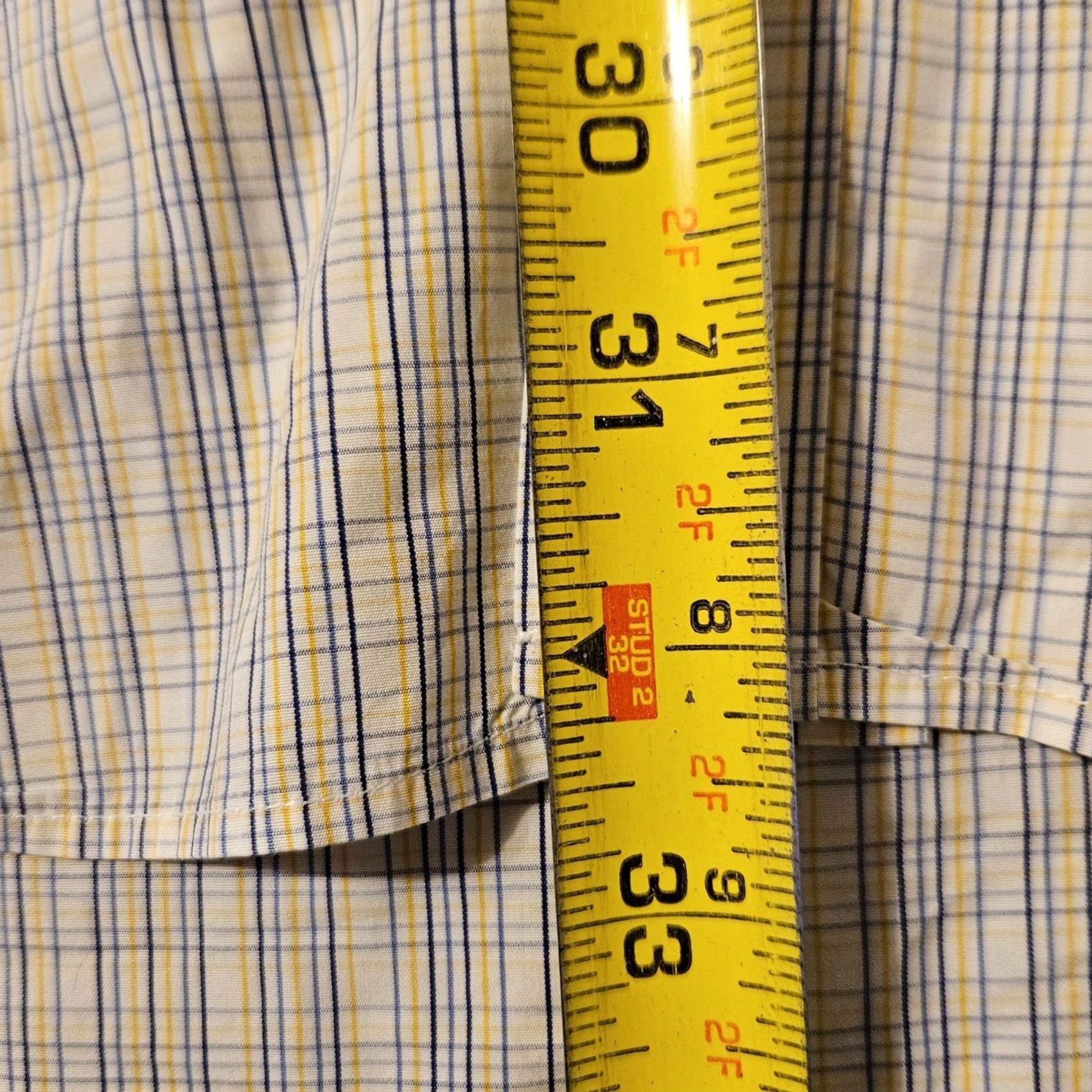 Turnbull & Asser Turnbull Asser Shirt Mens 17.5 44 White Plaid Button Up England Size US XXL / EU 58 / 5 - 5 Thumbnail