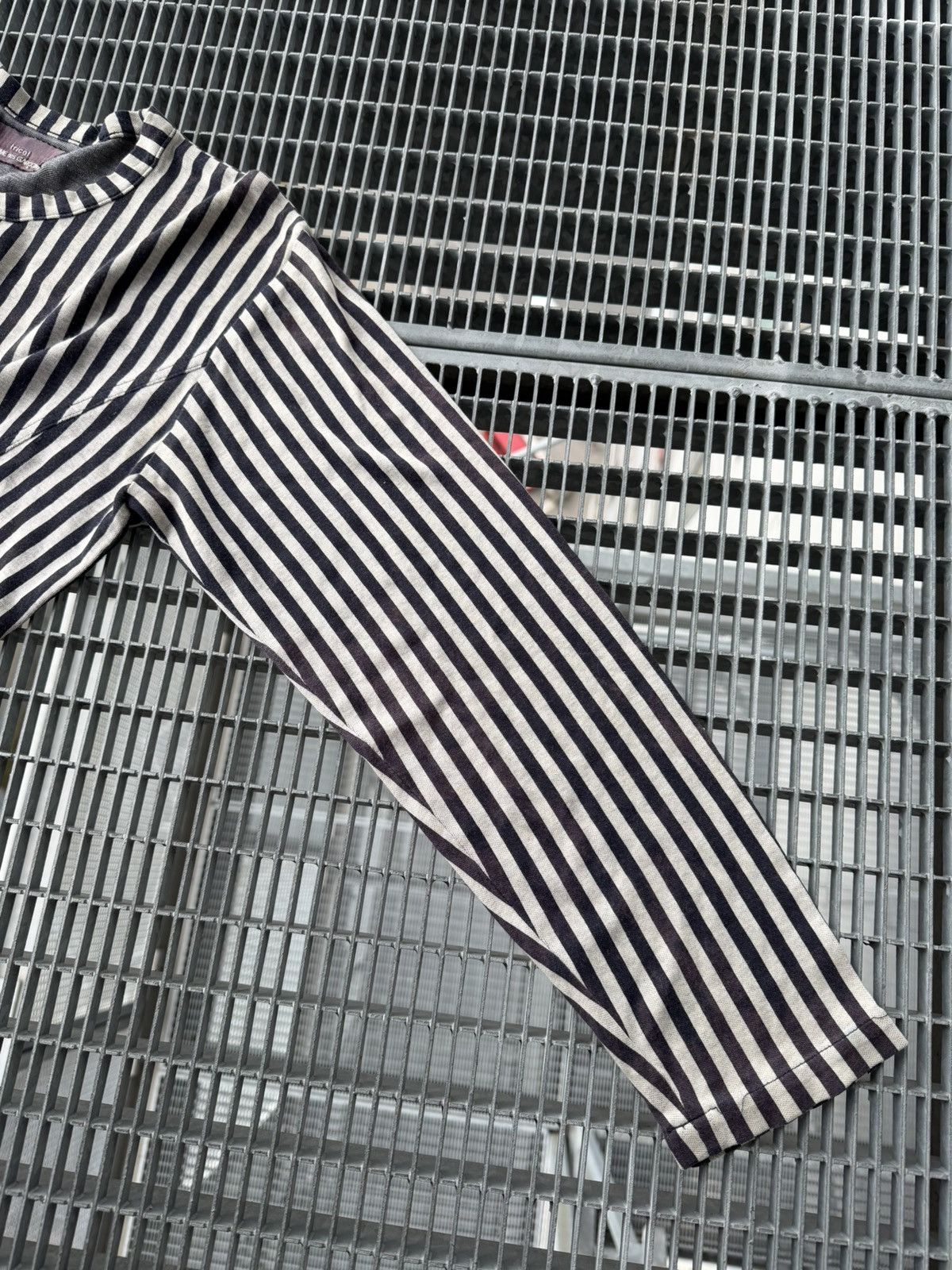 Tricot Comme des Garcons Rare Archive Vintage Comme Des Garsons Trikot Stripe Top Size M / US 6-8 / IT 42-44 - 8 Thumbnail