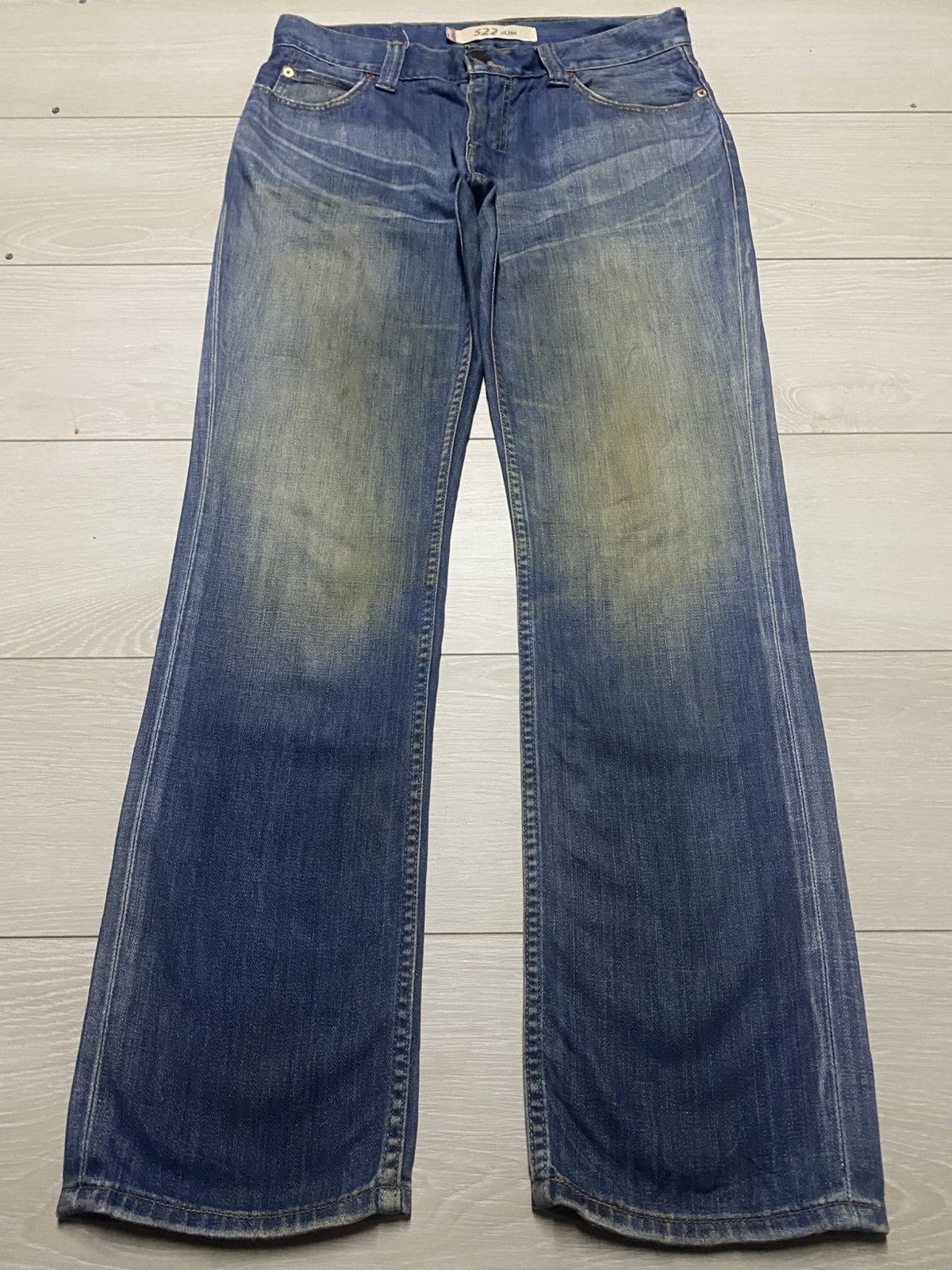 Vintage Levis 522 Mud Wash Straight Fit Jeans