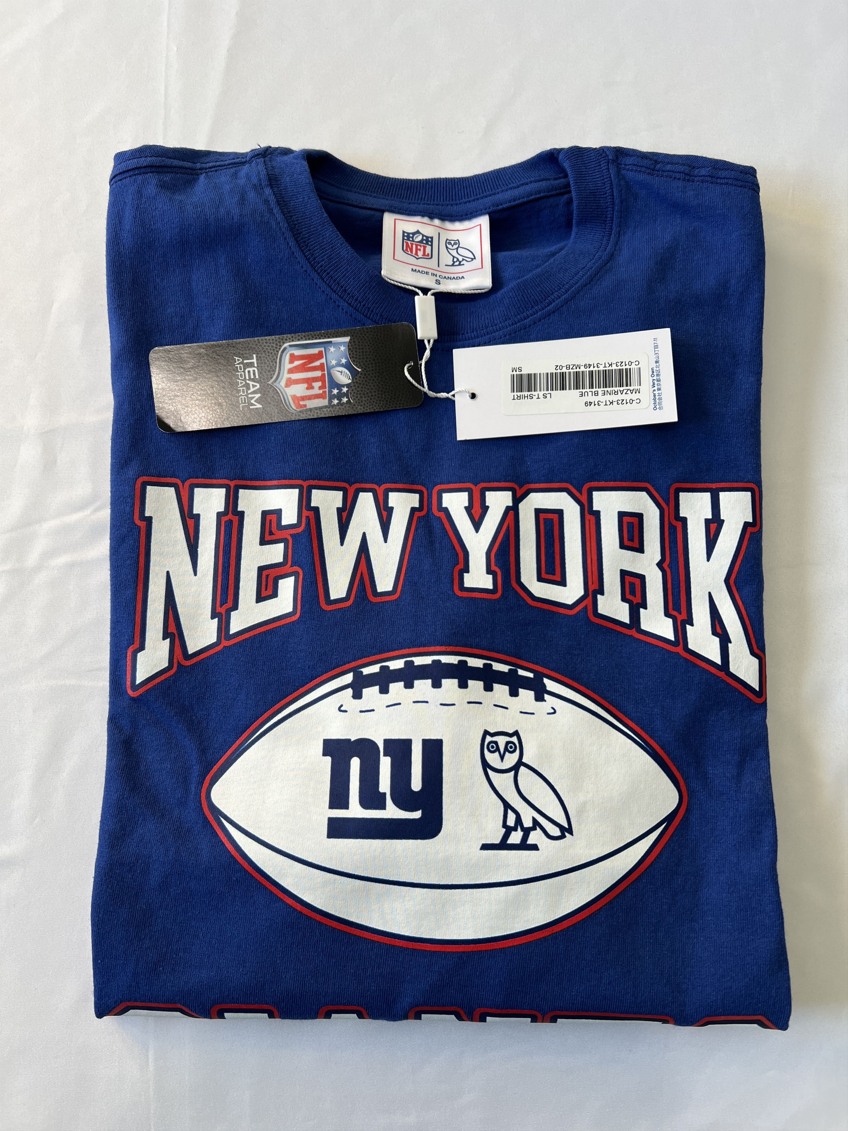 Drake OVO x NFL New York Giants OG LONG SLEEVE T-SHIRT Size US S / EU 44-46 / 1 - 3 Thumbnail