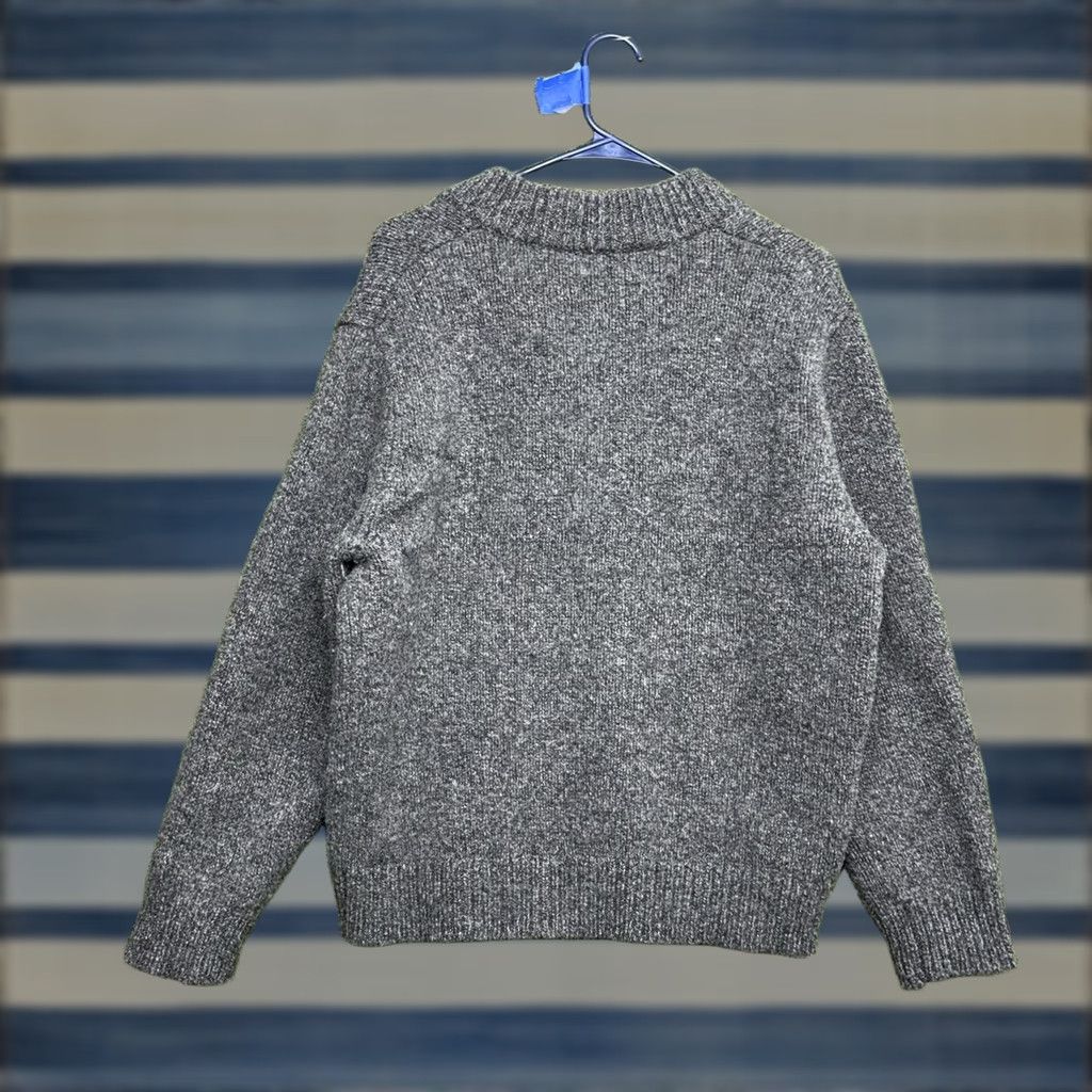 Vintage VINTAGE L.L.Bean Sweater Mens Large Lambswool Knit Crew Neck 90s Slim Fit Gray Wool Pullover Shirt? Size US L / EU 52-54 / 3 - 1 Thumbnail