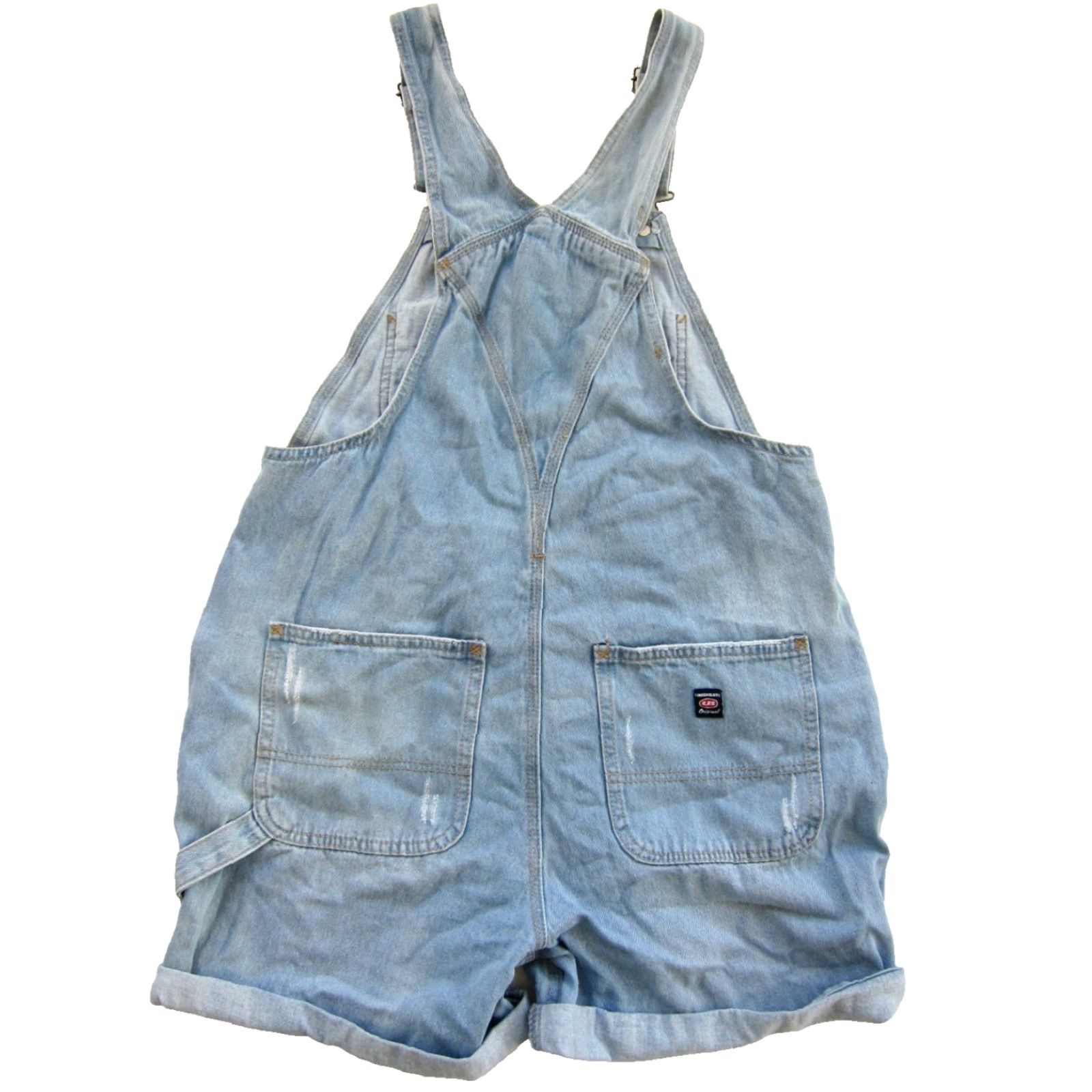 Vintage VINTAGE UNIONBAY NWT Mario Blue Cotton Distress Denim Overall Short Women S-M Jeans Denim Short Overall S-M Blue UnionBay NWT Women Size 28" / US 6 / IT 42 - 2 Thumbnail
