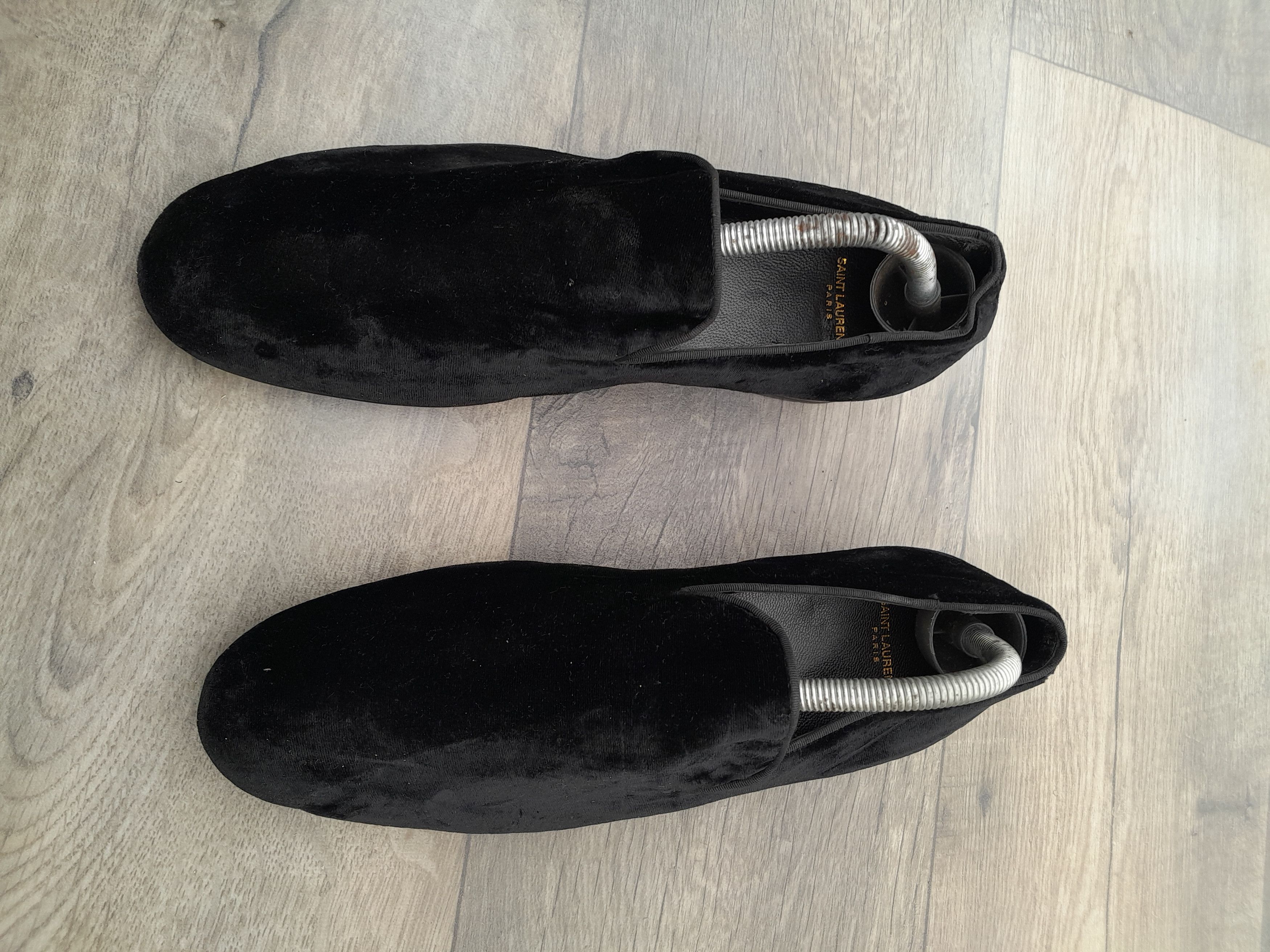 Saint Laurent Paris Saint Laurent YSL Black velvet loafers Size US 7 / EU 40 - 1 Thumbnail