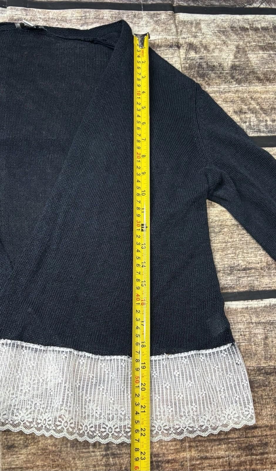 Other J Jill Cardigan Sweater Womens Medium Linen Blend Open Lace Size M / US 6-8 / IT 42-44 - 11 Thumbnail