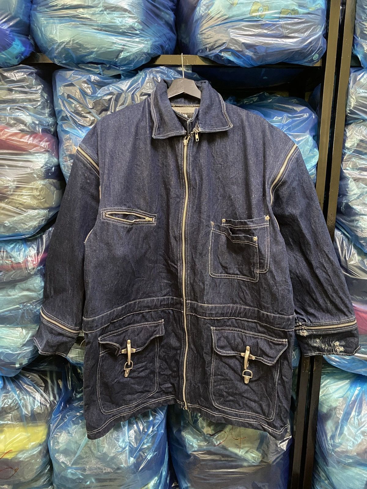 Other Vintage WADNA WEAR Denim Utility Jacket by Alicia Gwynn Size US M / EU 48-50 / 2 - 1 Thumbnail