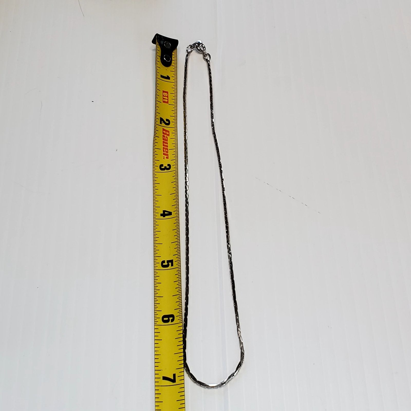 Other Vintage Napier Silver Tone Box Chain Necklace 14" Size ONE SIZE - 6 Thumbnail