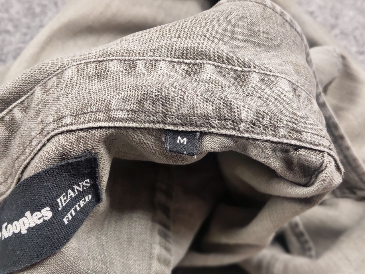 The Kooples The Kooples Jeans Fitted Distressed Button Denim Shirt Size US M / EU 48-50 / 2 - 17 Thumbnail