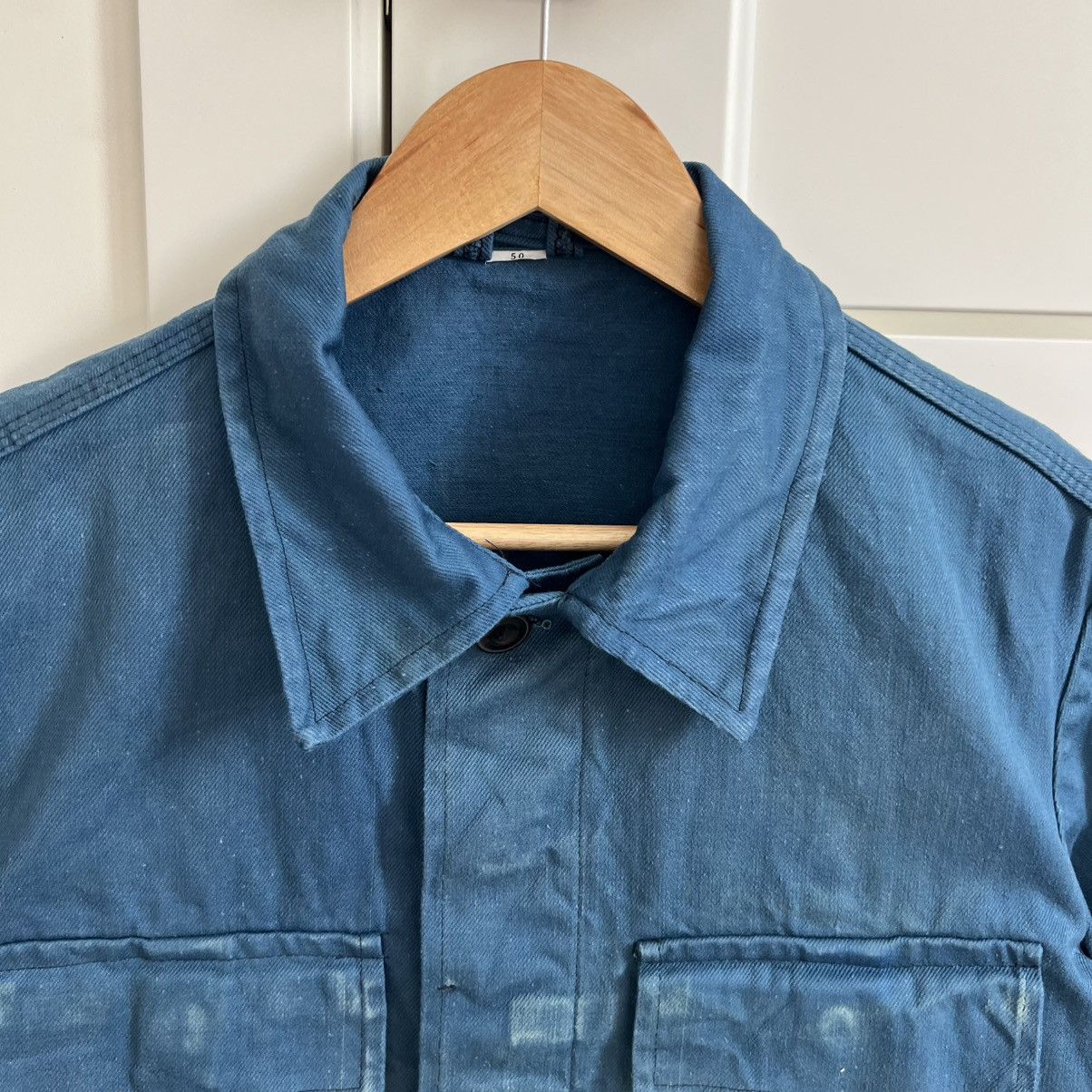 Vintage French vintage distressed overshirt works sanfor jacket Size US M / EU 48-50 / 2 - 2 Thumbnail