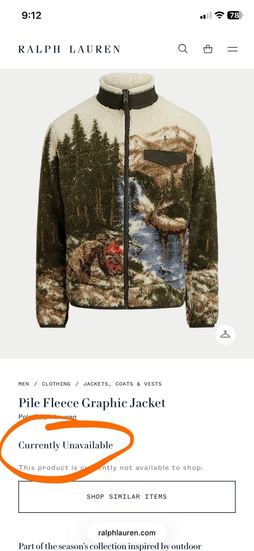 Polo Ralph Lauren Polo Ralph Lauren Pile Country Scenic wildlife jacket Size US M / EU 48-50 / 2 - 13 Thumbnail