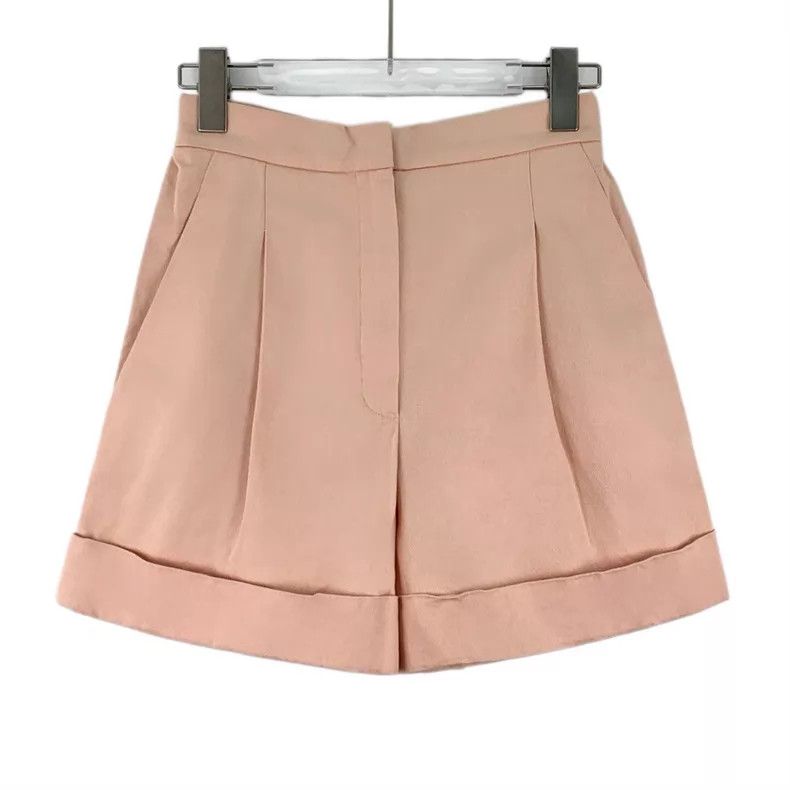 Chanel Chanel Cuban Series Nude Pink Cotton Casual Shorts Size 42" / US 20 - 1 Thumbnail