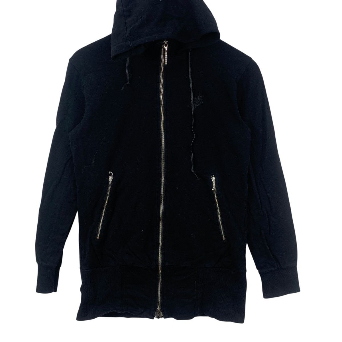 Other JUNMEN TAKAHASHI JAPAN Black Rose Zipper Hoodie Sweatshirt Size S / US 4 / IT 40 - 5 Thumbnail