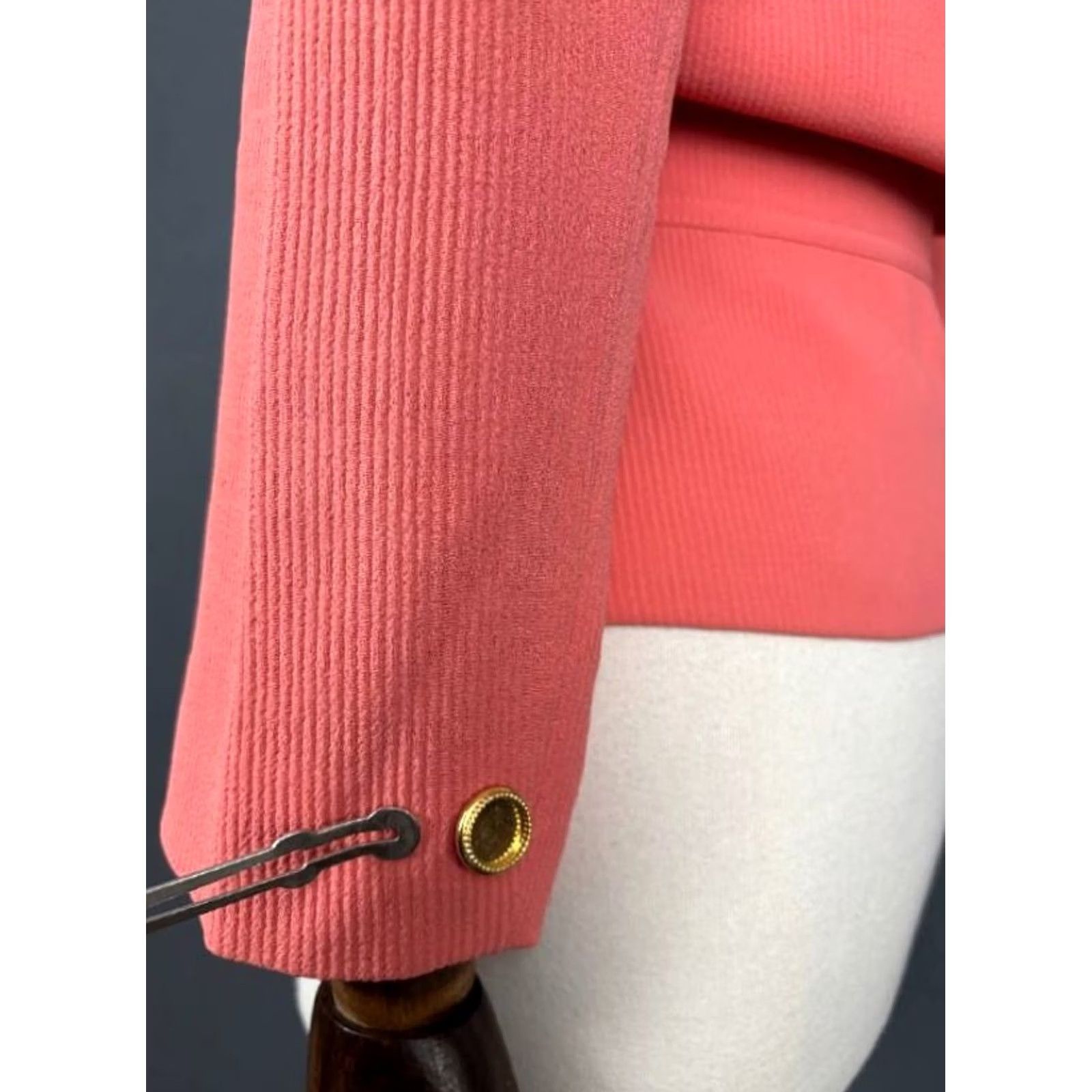 Valentino Valentino Cardigan Sweater Pink Merino Long Sleeve Button Up Womens Size One Size Size ONE SIZE - 6 Thumbnail