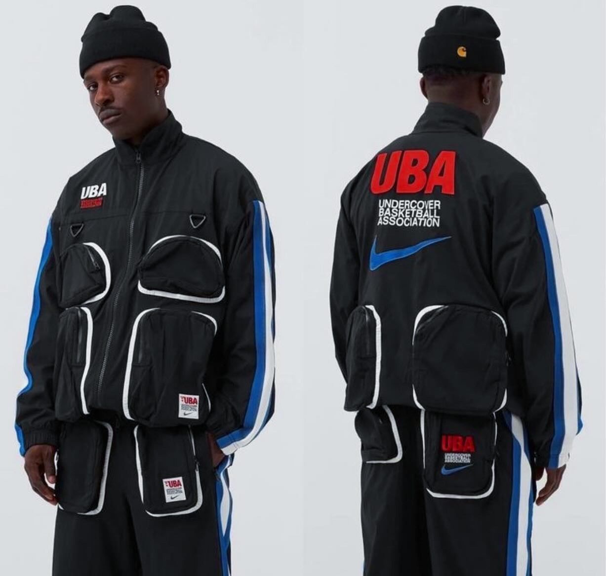 Image of Nike x Undercover Track Suit Multi Pocket Logo Size S in Black, Men's